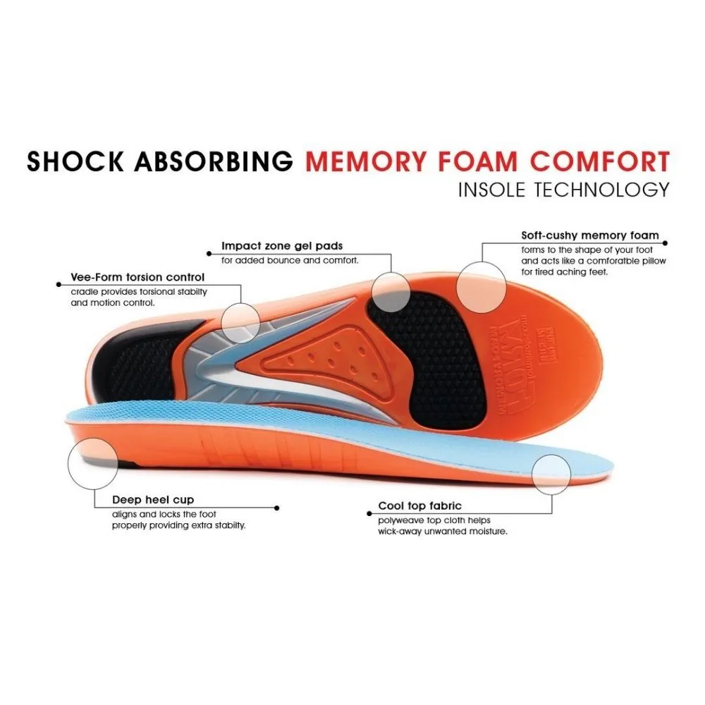 Form Memory Foam Cushioned Shoe/Boot Insoles