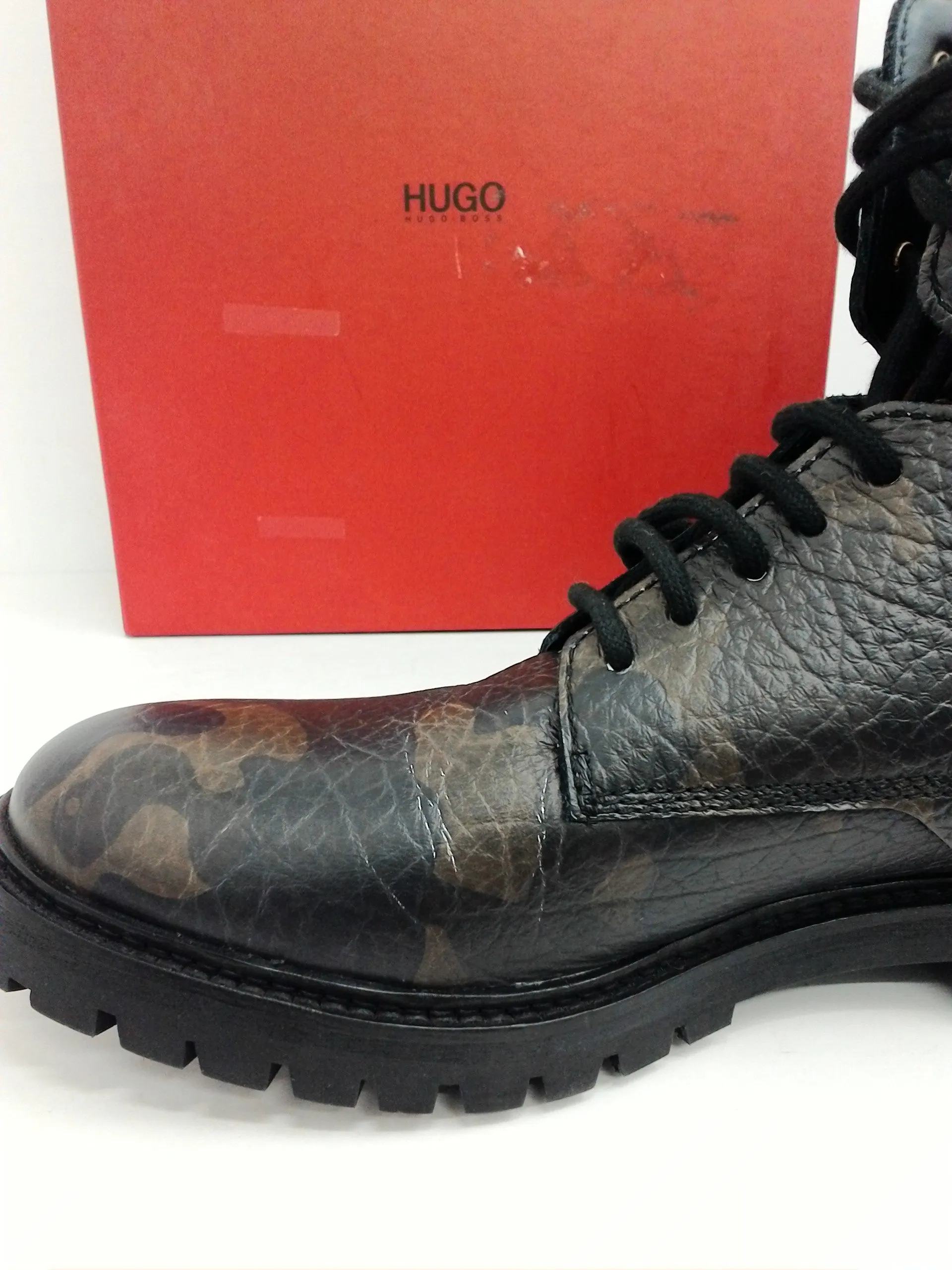 Hugo Boss Men's Explore Halb Dark Green Size 41