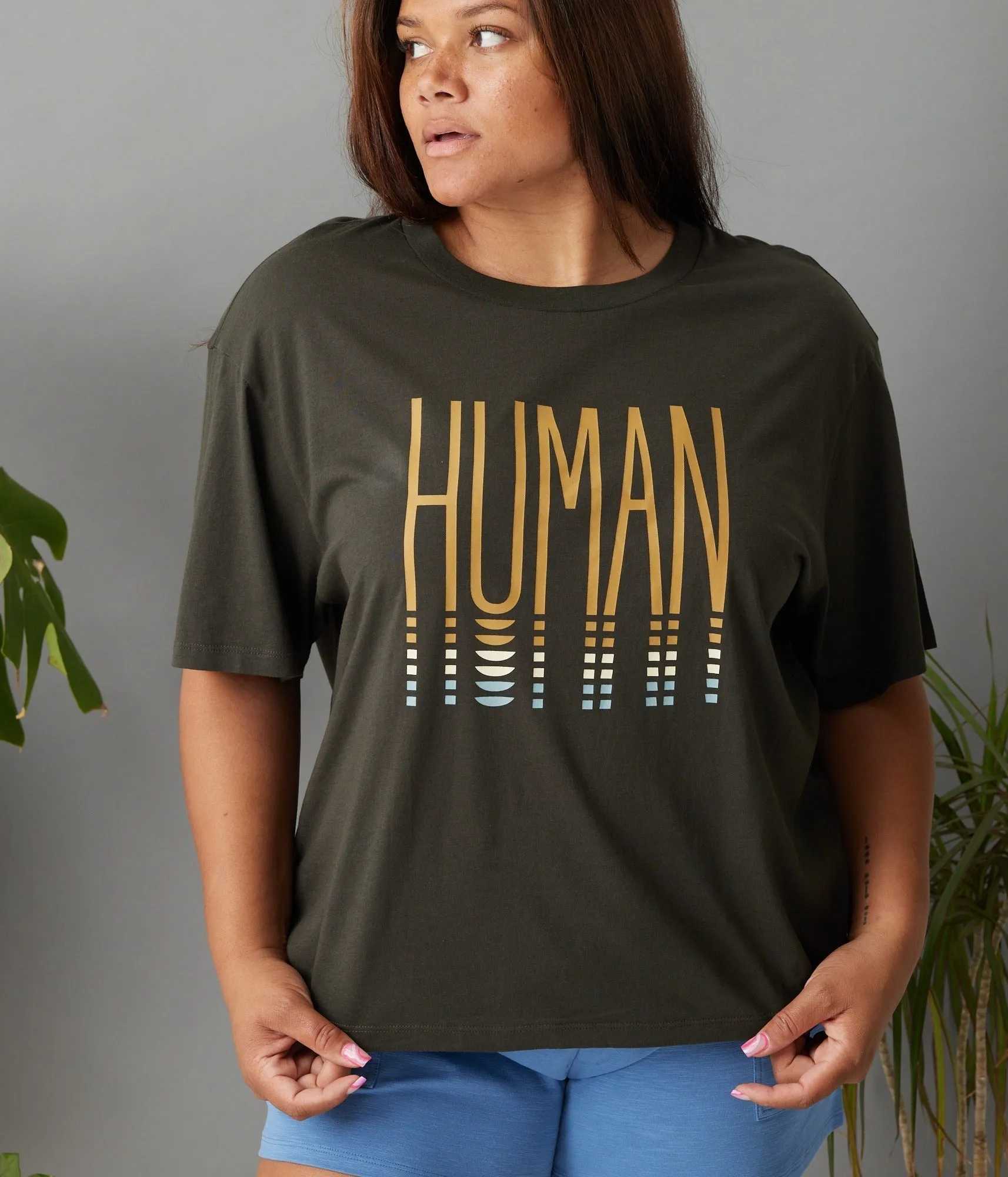 Human Reflection Tee - Washed Black