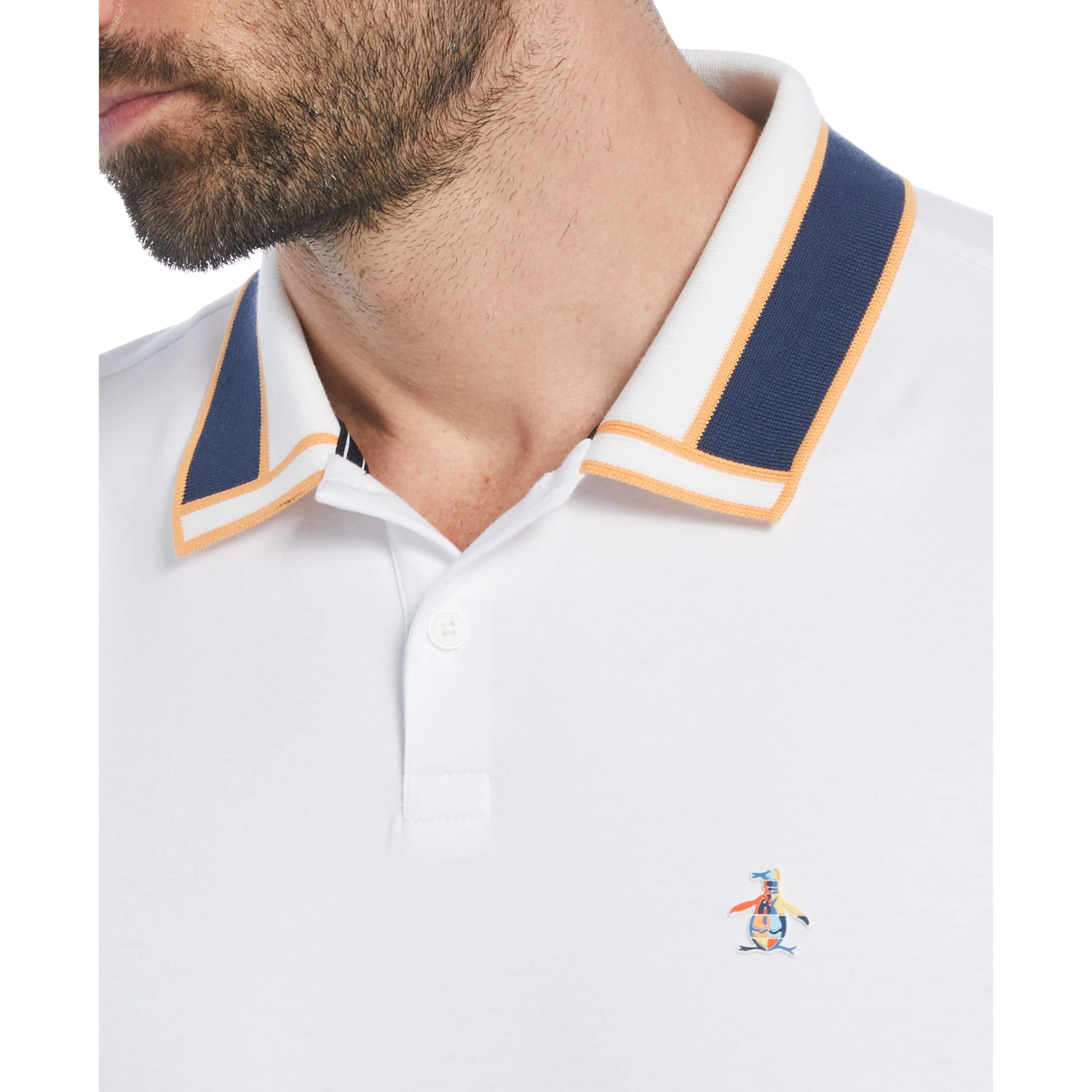 Interlock Novelty Collar Polo