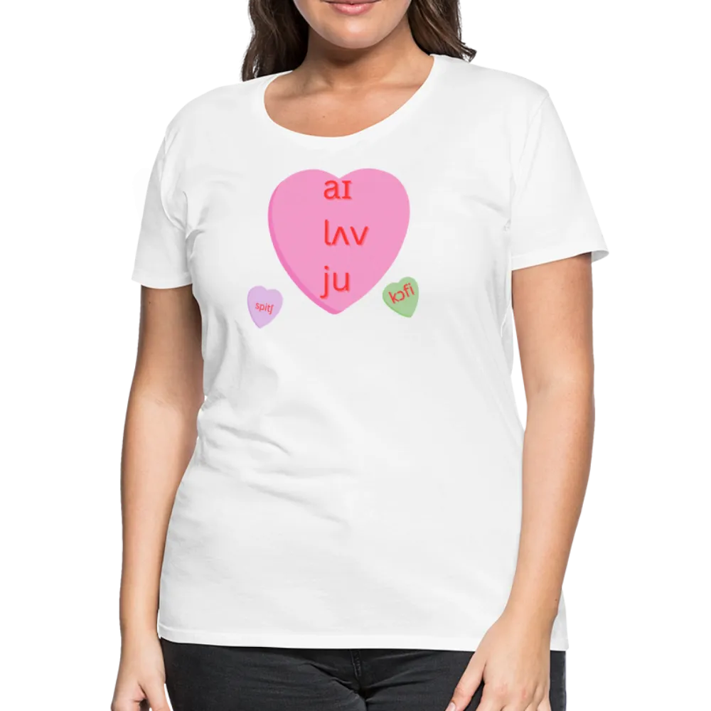 “IPA-I Love You, Coffee, Speech”-Women’s Premium T-Shirt