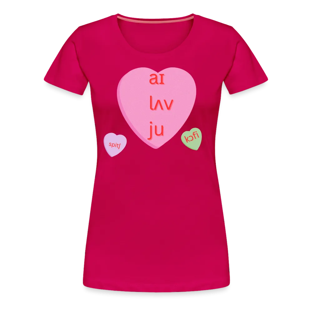 “IPA-I Love You, Coffee, Speech”-Women’s Premium T-Shirt