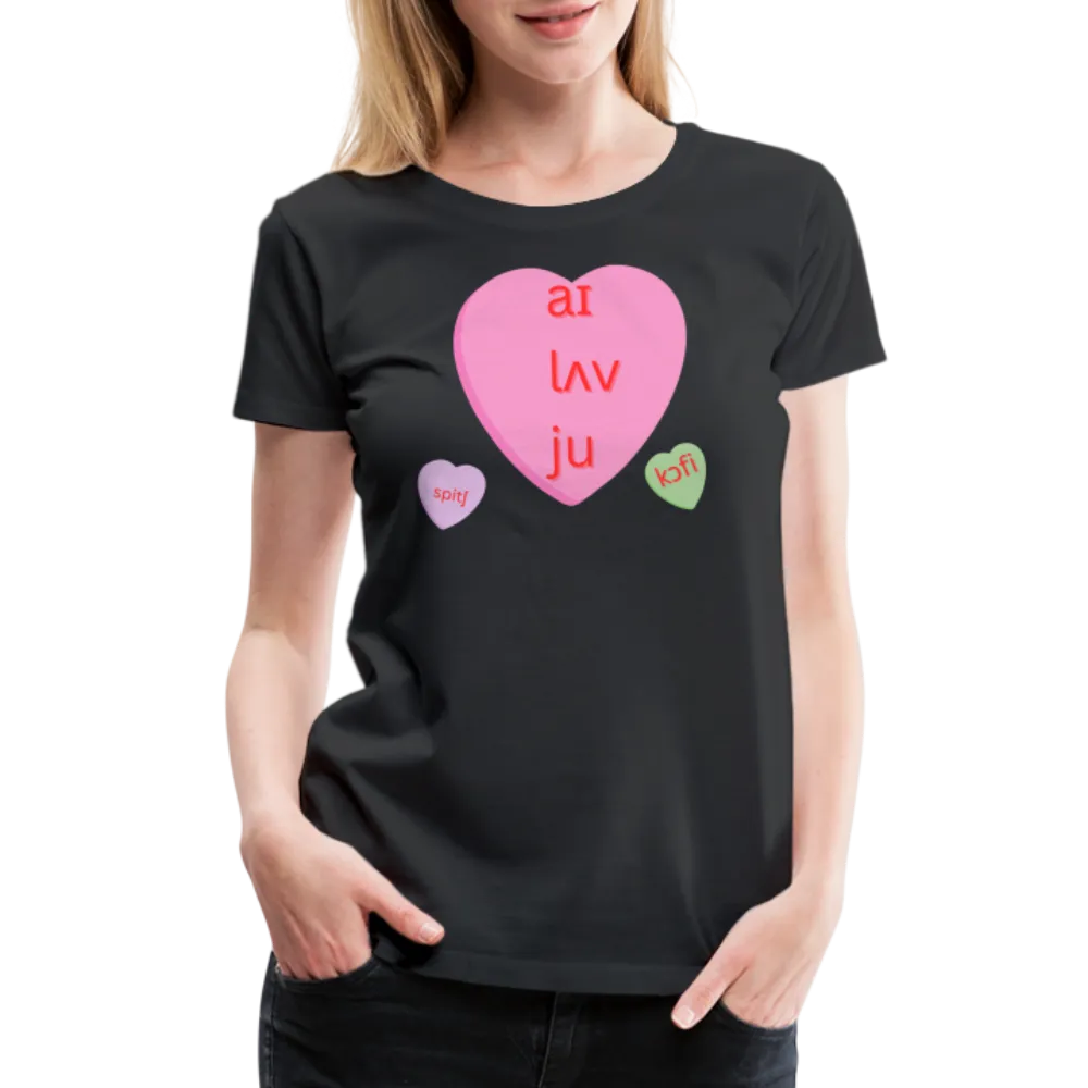 “IPA-I Love You, Coffee, Speech”-Women’s Premium T-Shirt