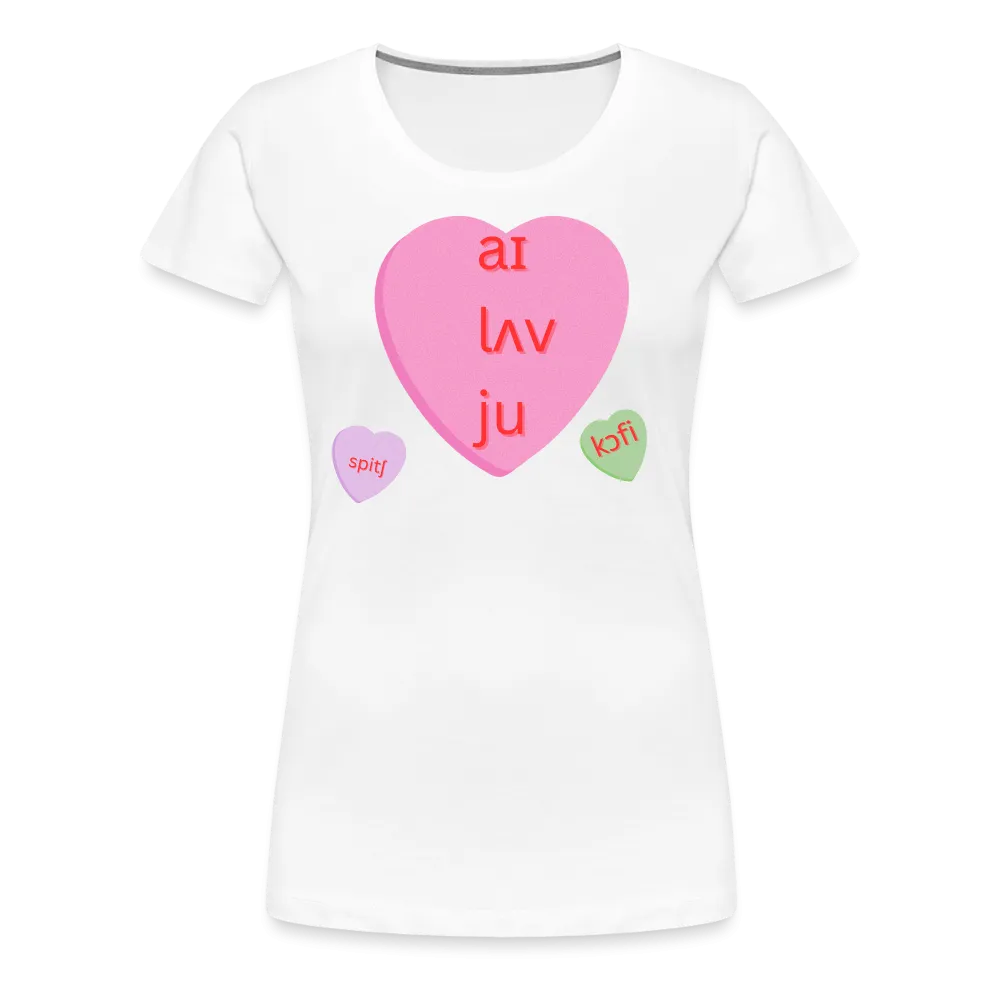 “IPA-I Love You, Coffee, Speech”-Women’s Premium T-Shirt