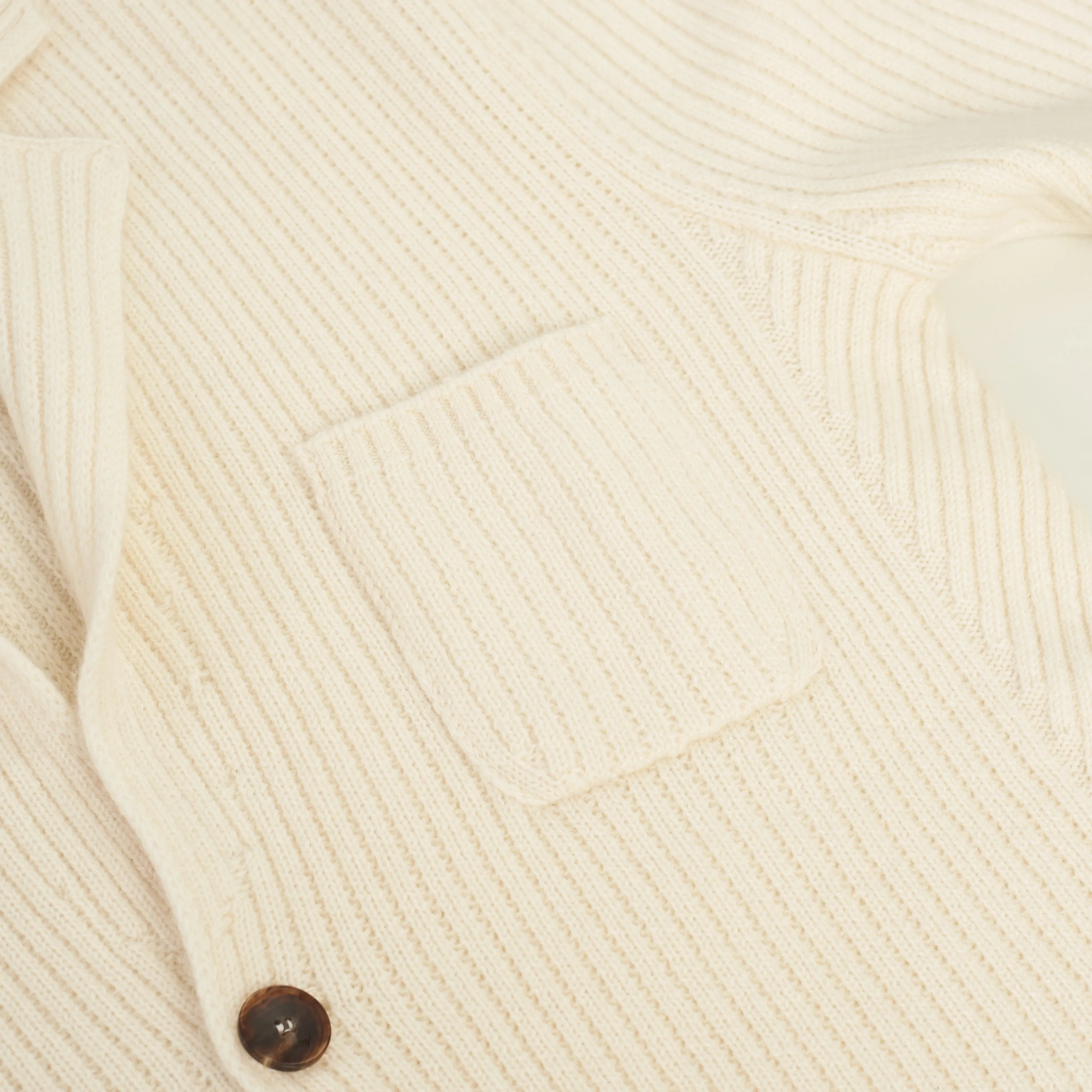 Ivory White Cardigan - Sustainable Cashmere