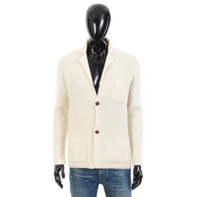 Ivory White Cardigan - Sustainable Cashmere