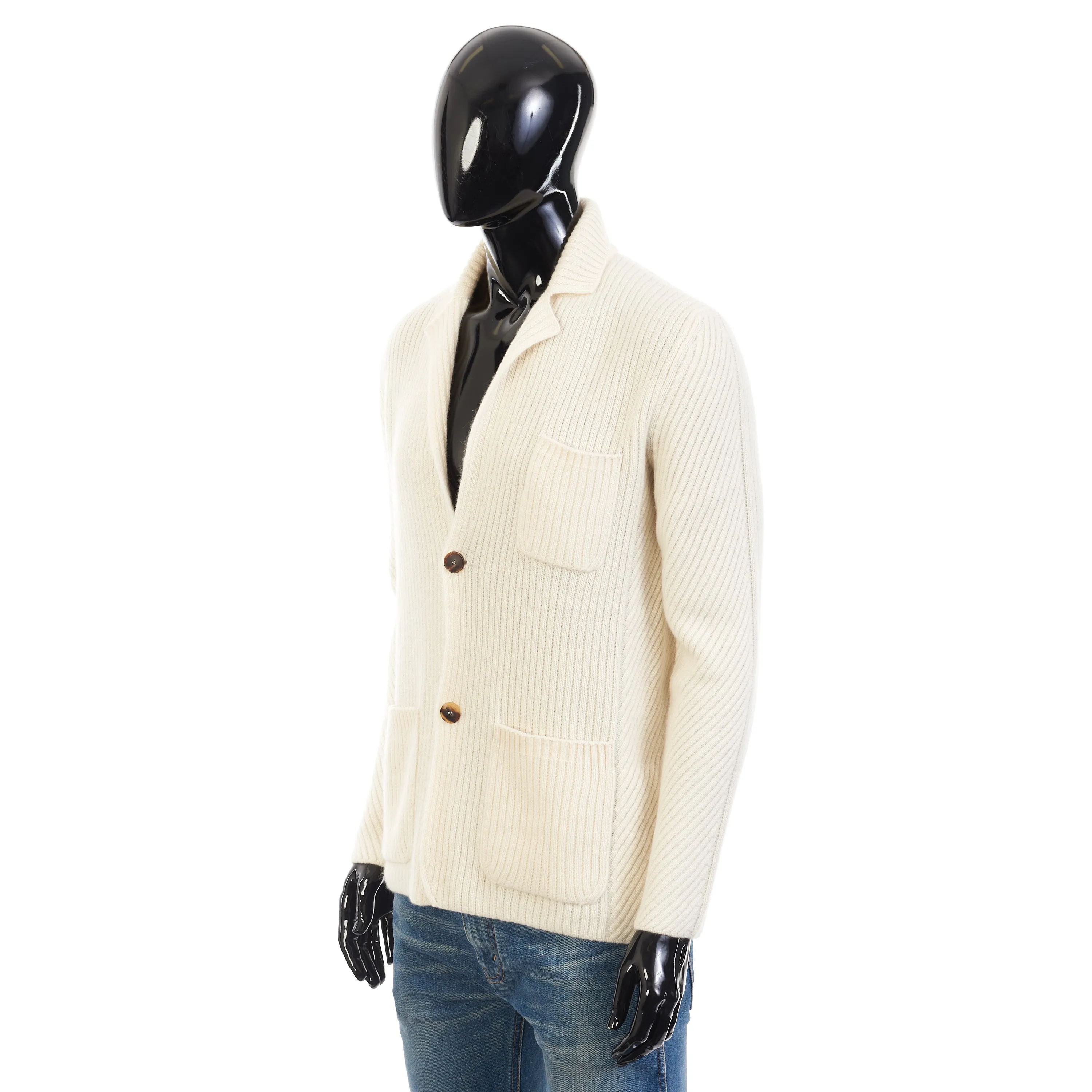 Ivory White Cardigan - Sustainable Cashmere