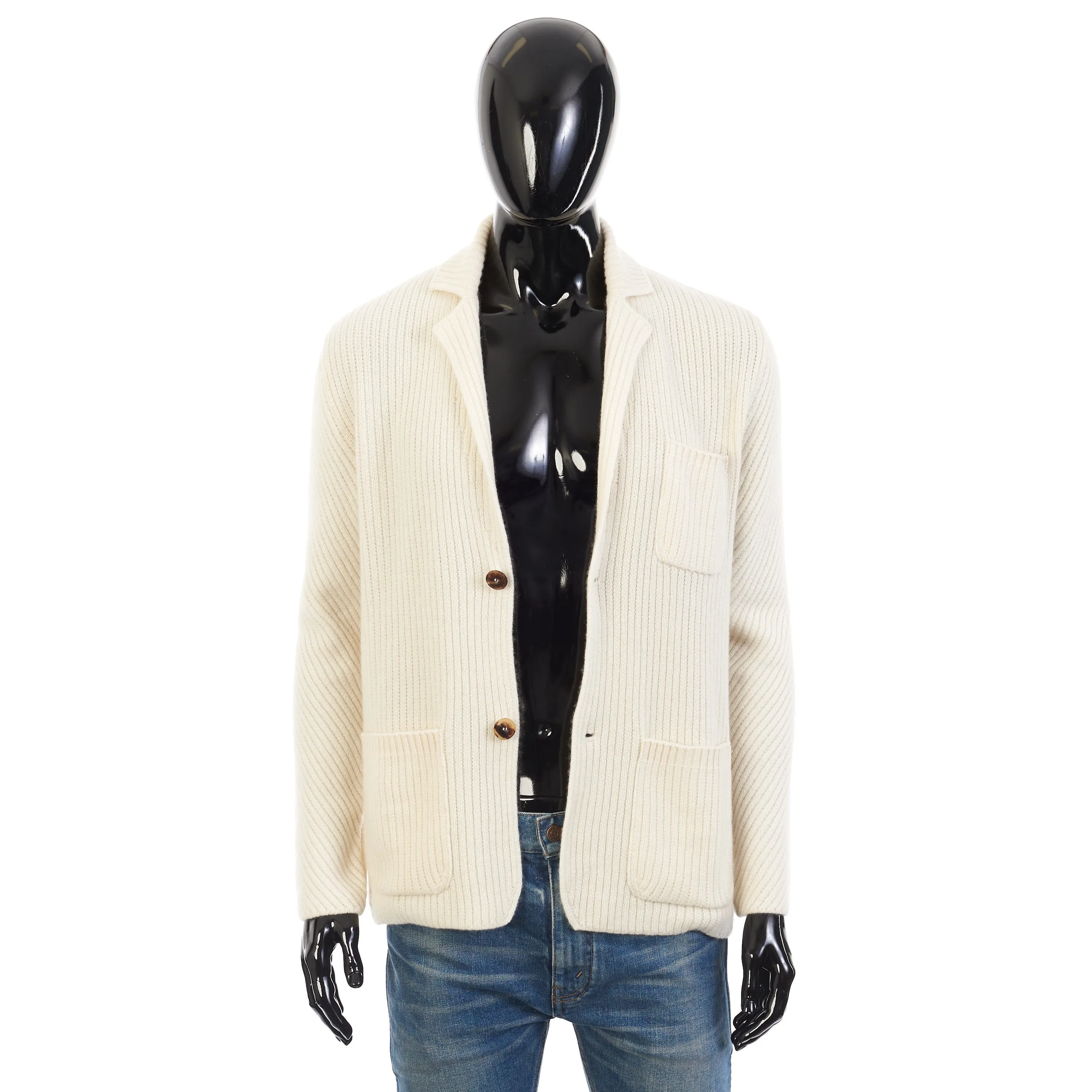 Ivory White Cardigan - Sustainable Cashmere