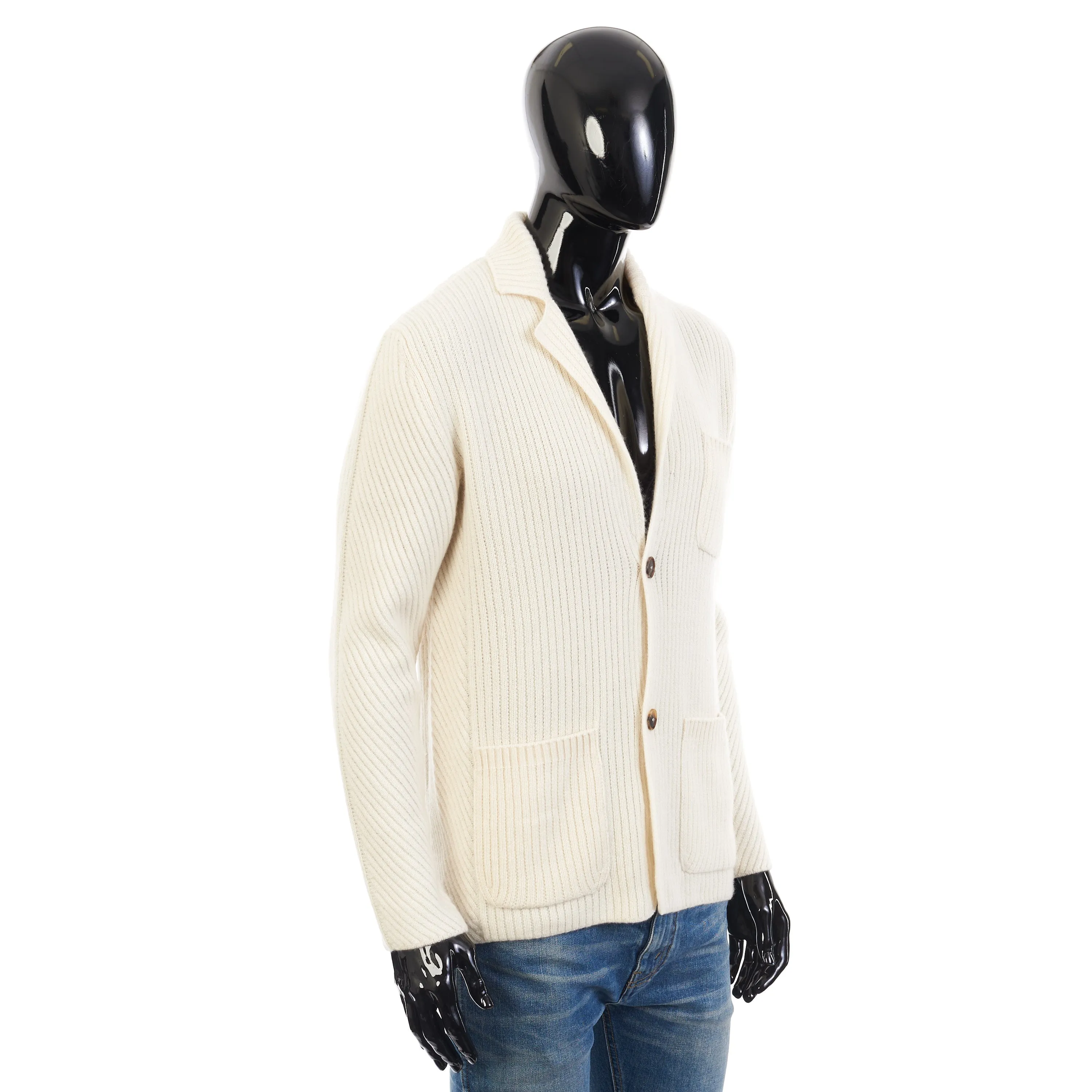 Ivory White Cardigan - Sustainable Cashmere