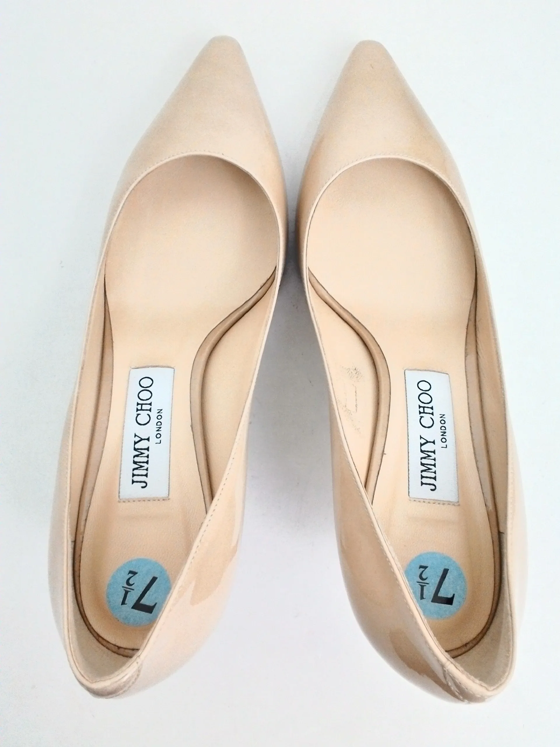 Jimmy Choo Women's Beige/Nude Heels Size 37.5