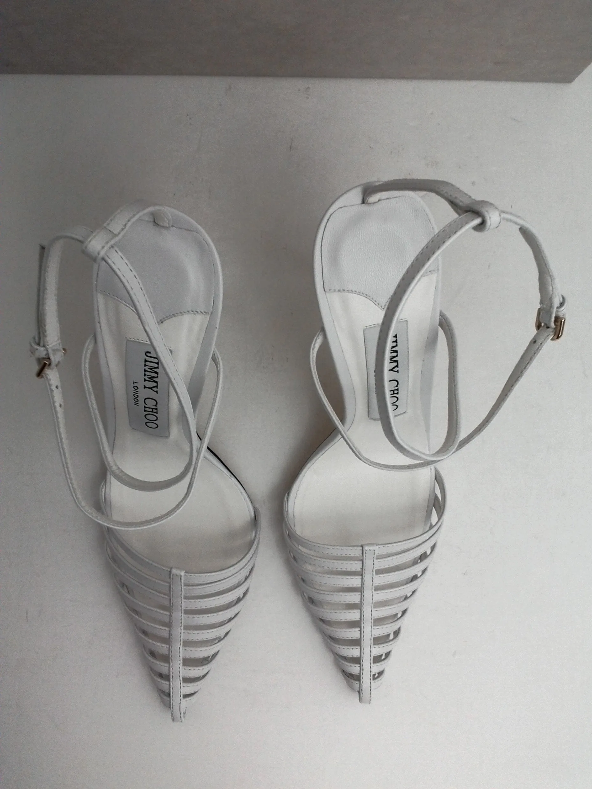 Jimmy Choo Women's Tamai Nap White Leather Size 36