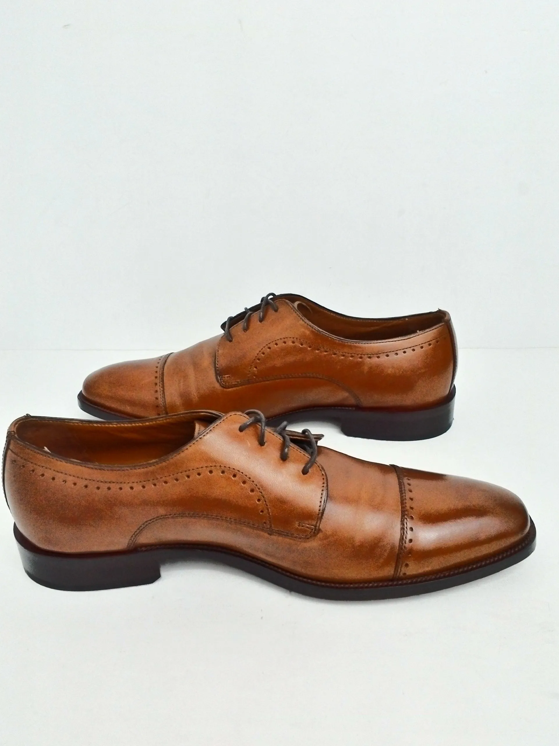 Johnston & Murphy Men's Brown Leather Oxford Size 12