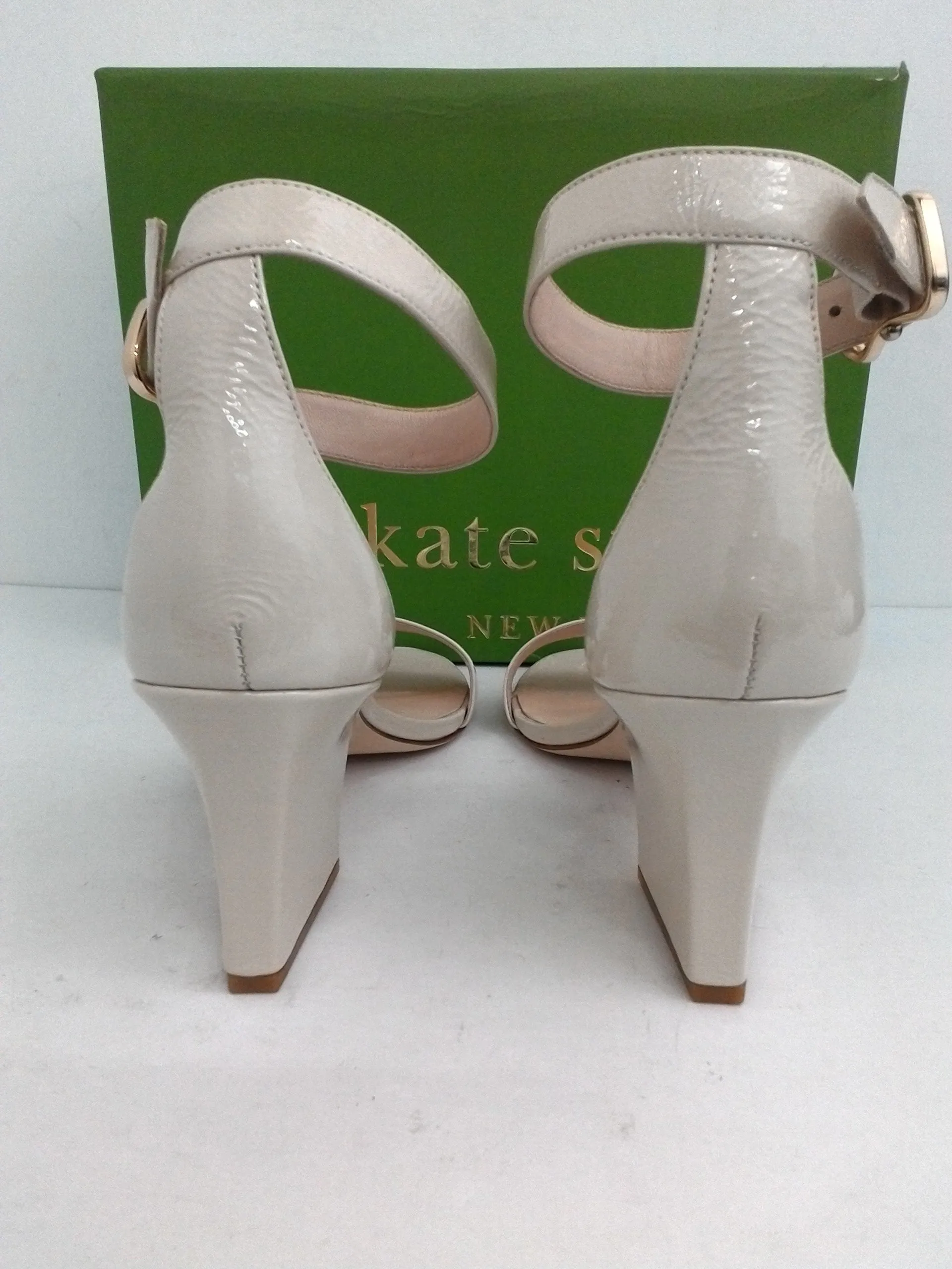 Kate Spade New York Women's Susane Bone Leather Sandal Size 10 M