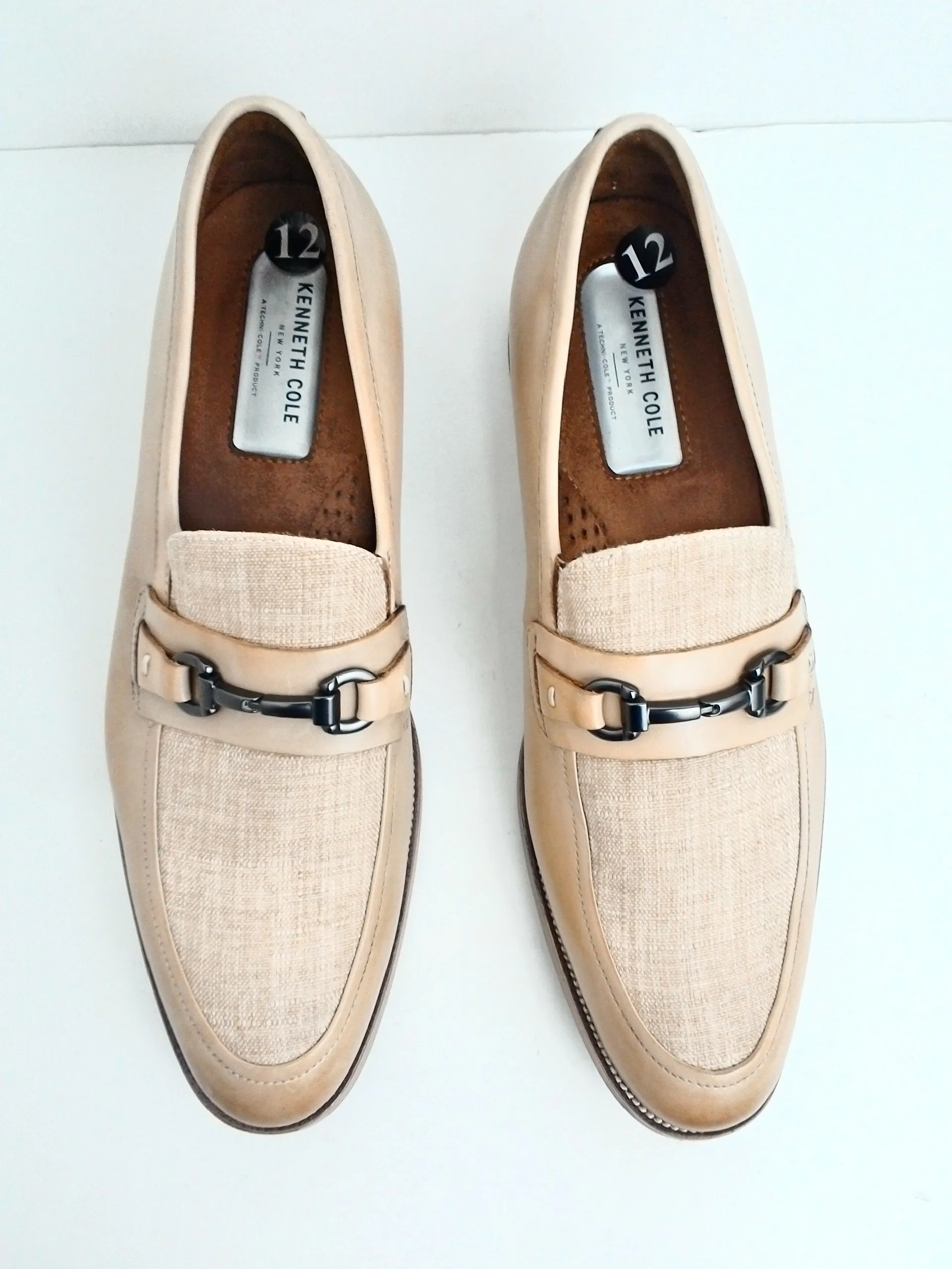 Kenneth Cole Men's Brock Beige Loafer Size 12