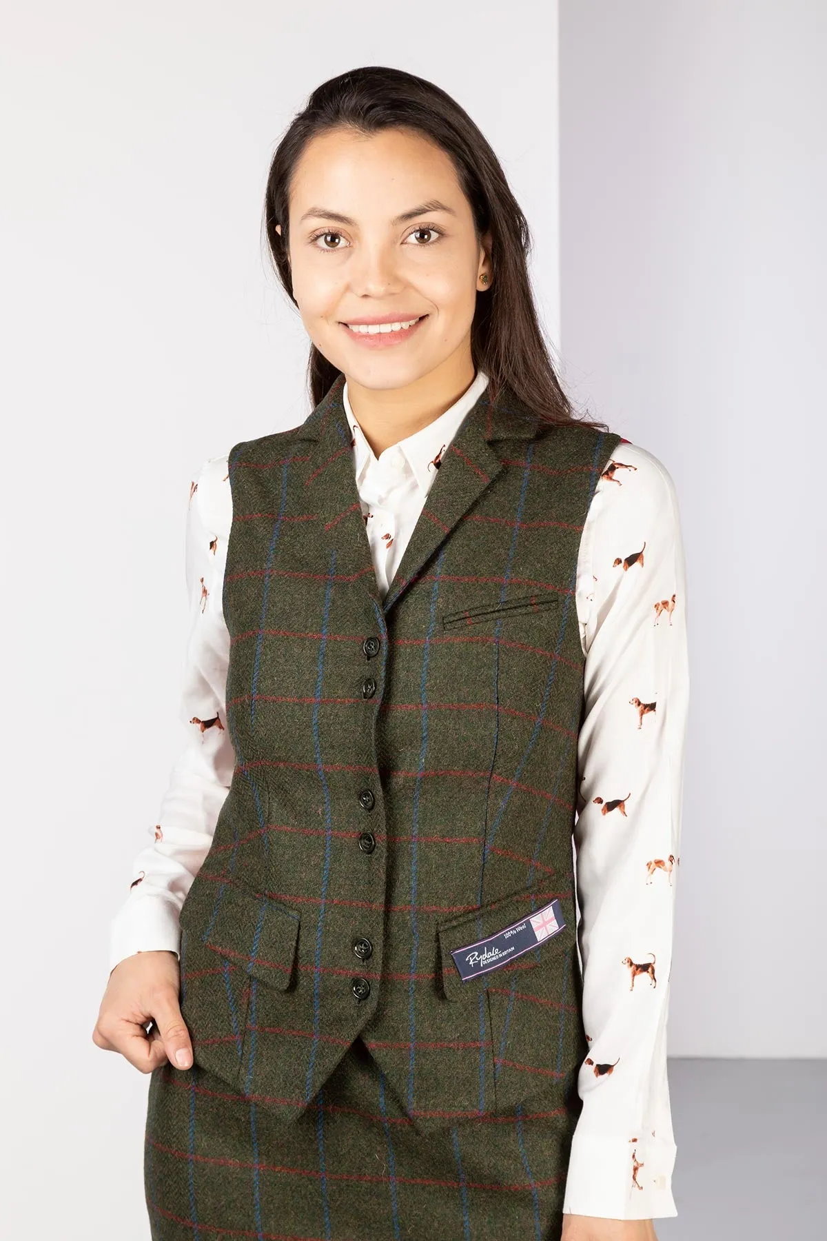 Ladies Limited Edition Tweed Waistcoat - Helen