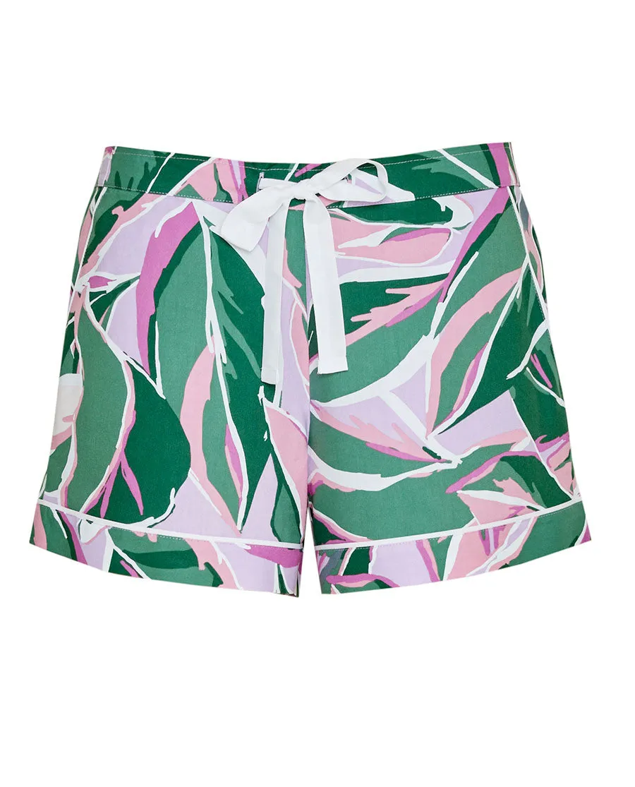 Lexi Leaf Print Shorts