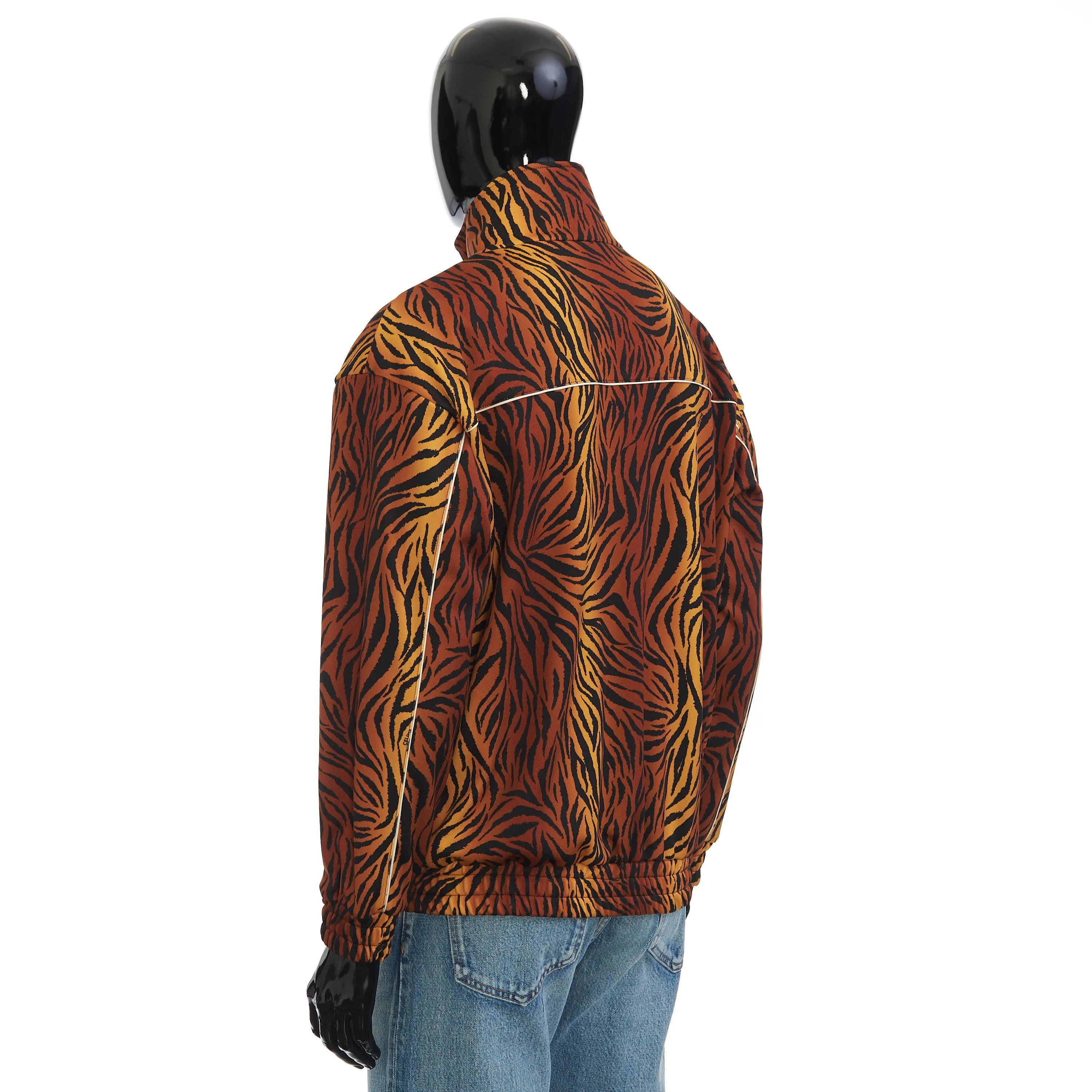 Loose Sweatshirt In Double Face Jersey With Tiger Print & Triomphe