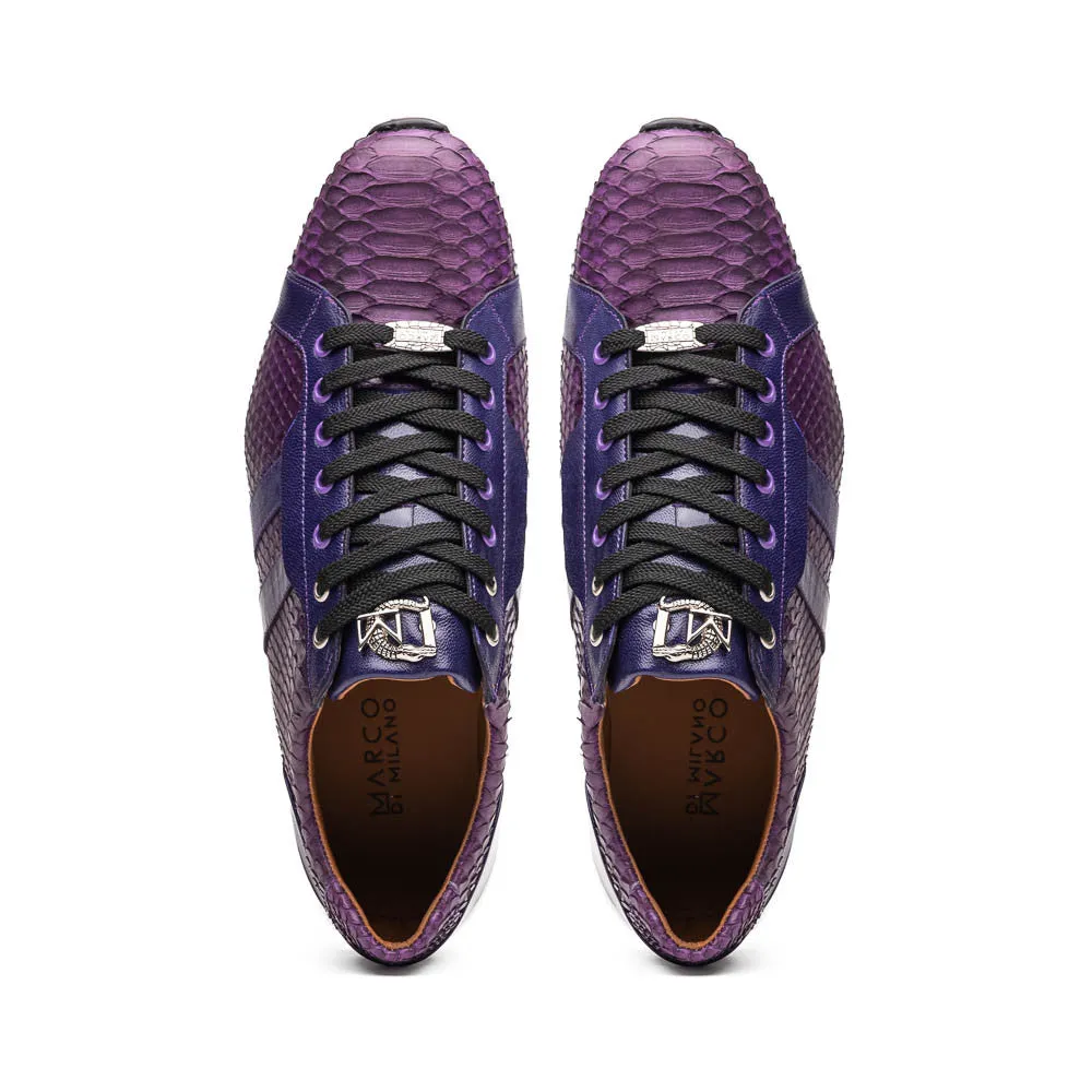 Marco Di Milano VERONA Purple Python & Calfskin Sneakers