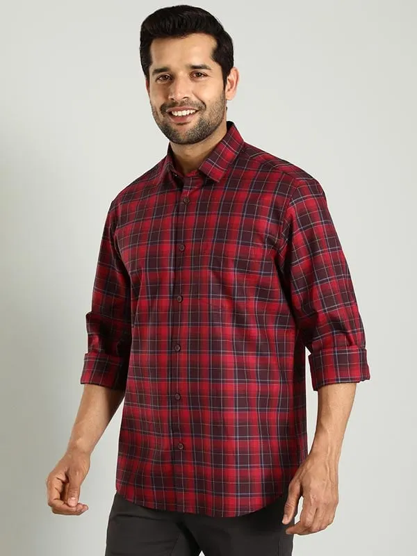 Men Checked Full Sleeve Cotton Shirt