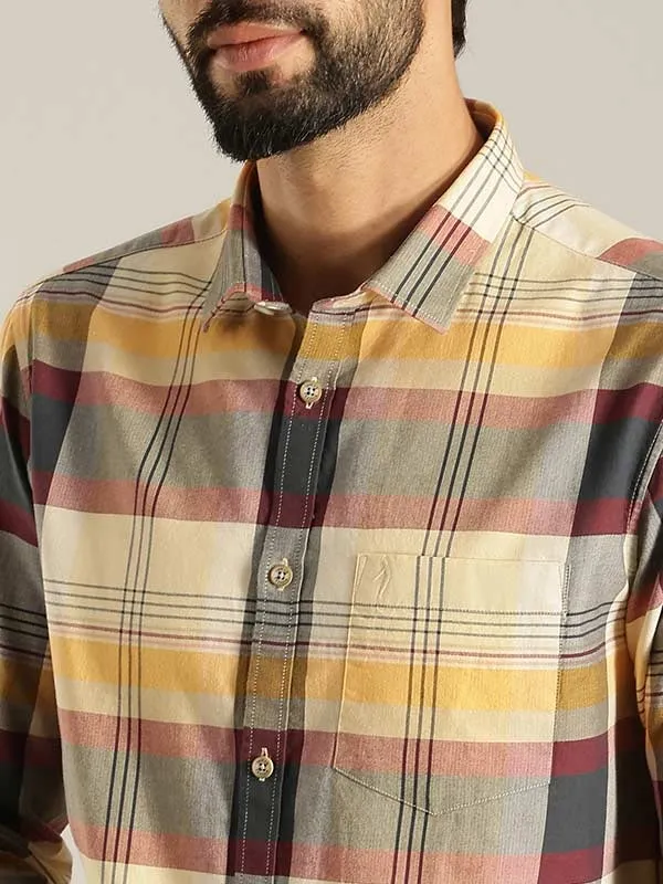 Men Checked Full Sleeve Cotton Shirt