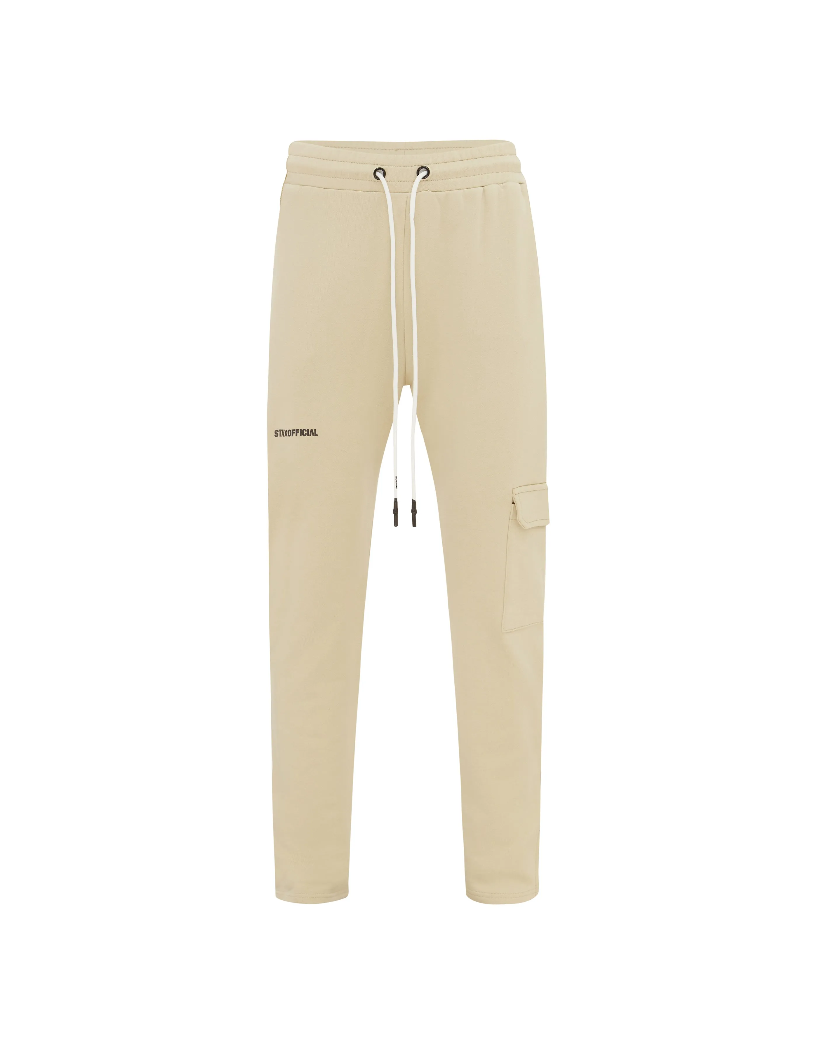 Mens Fitted Jogger - Cream