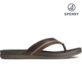 Men's PLUSHWAVE Dock Flip Flop - Brown (STS23330)