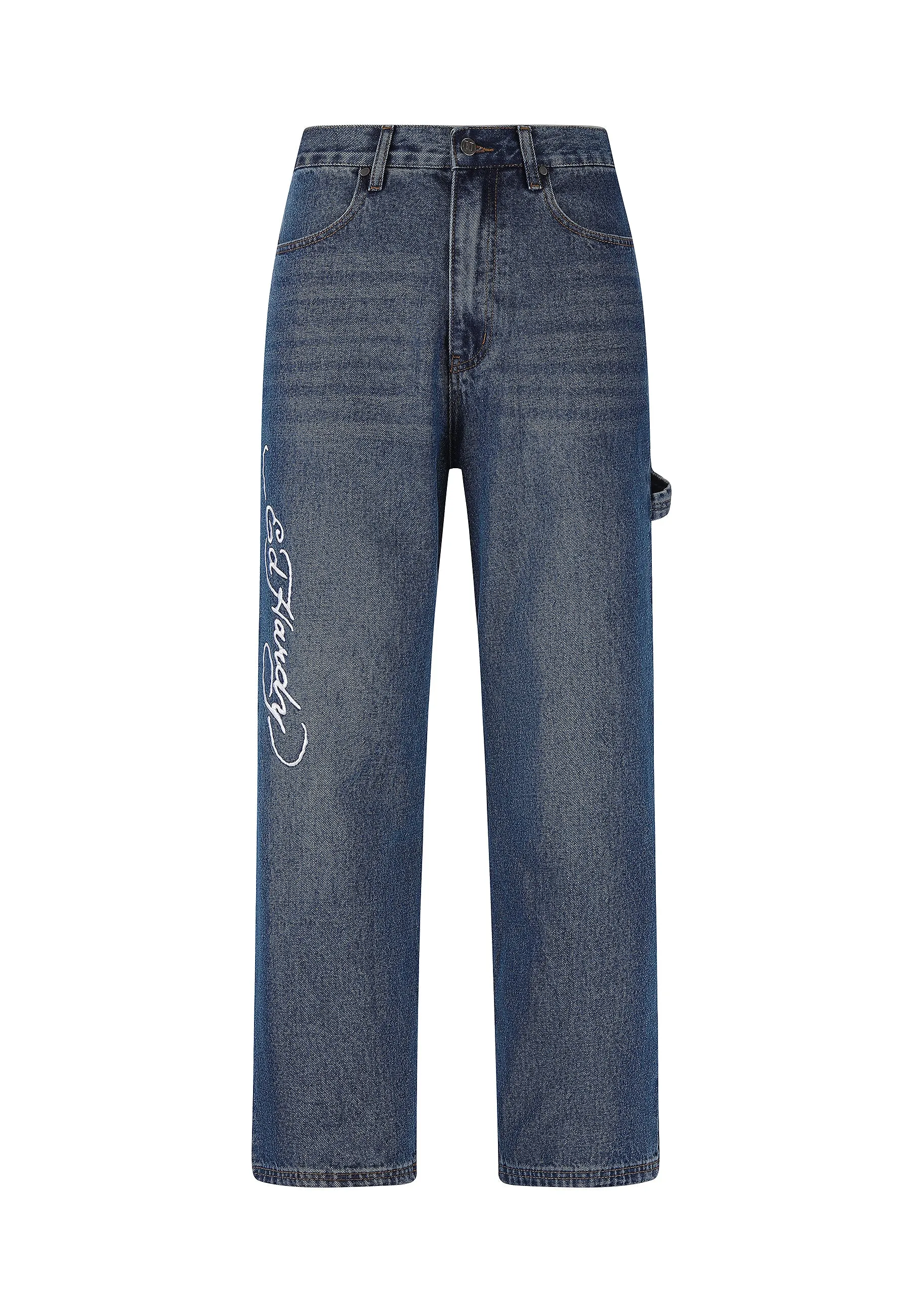 Mens Snake & Panther Carpenter Denim Trousers Jeans - Indigo