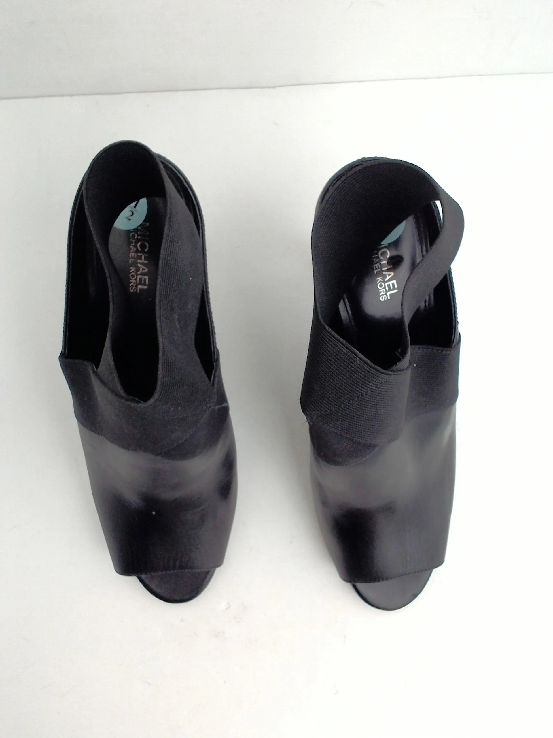 Michael Kors Women's Black Leather Heels Size 9.5 M