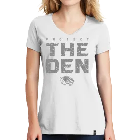 New Era Ladies Heritage Blend V-Neck Tee - Protect the Den