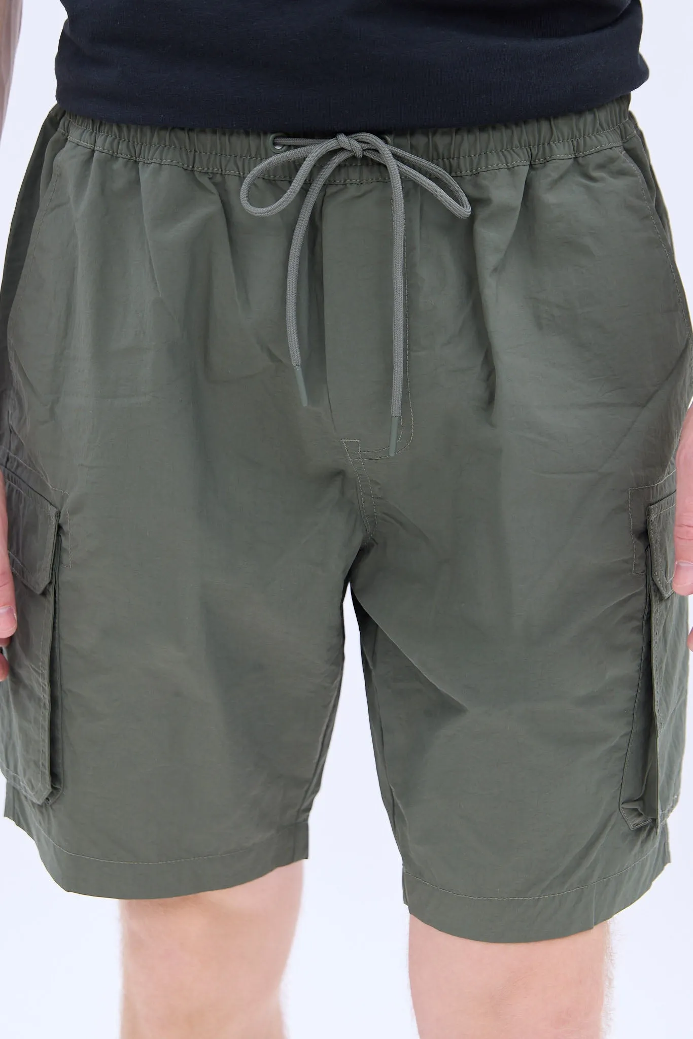 Nylon Cargo Jogger Short