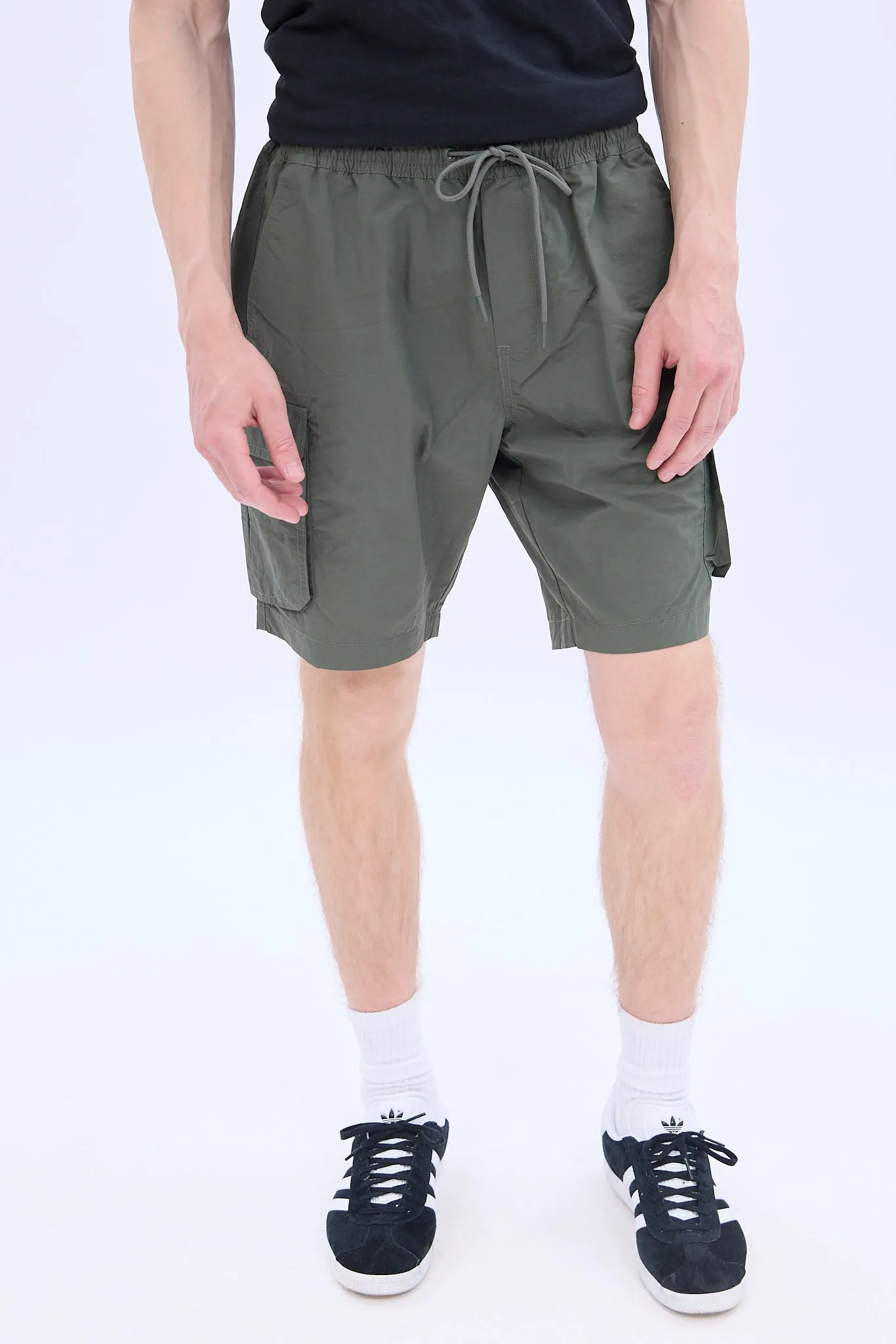 Nylon Cargo Jogger Short