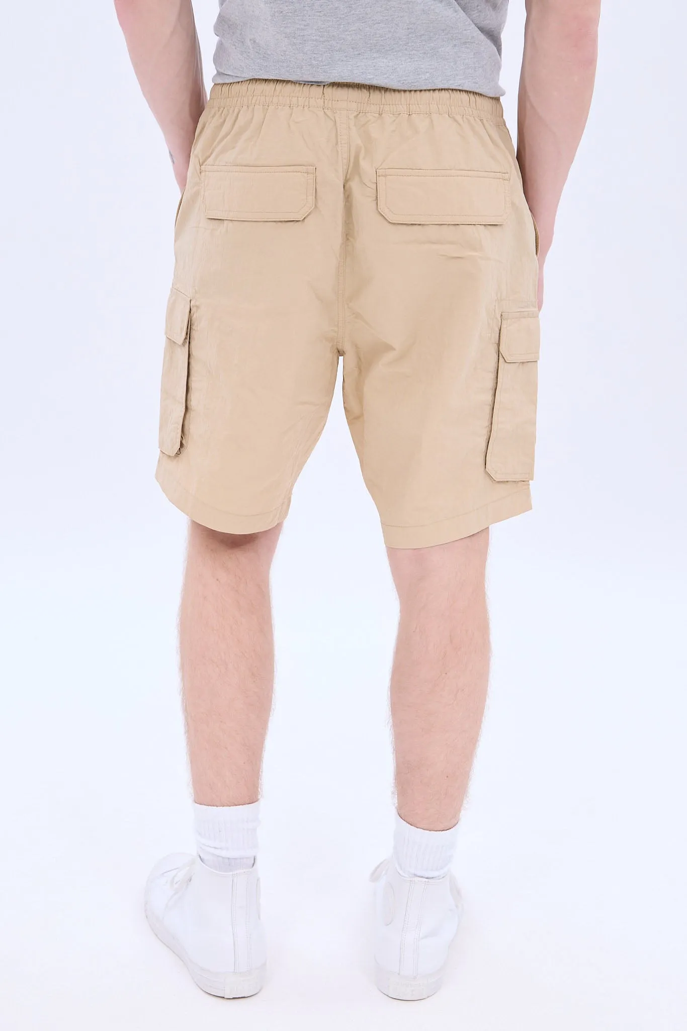 Nylon Cargo Jogger Short