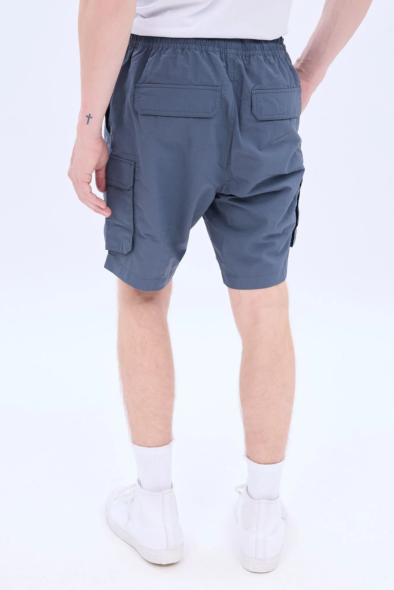 Nylon Cargo Jogger Short