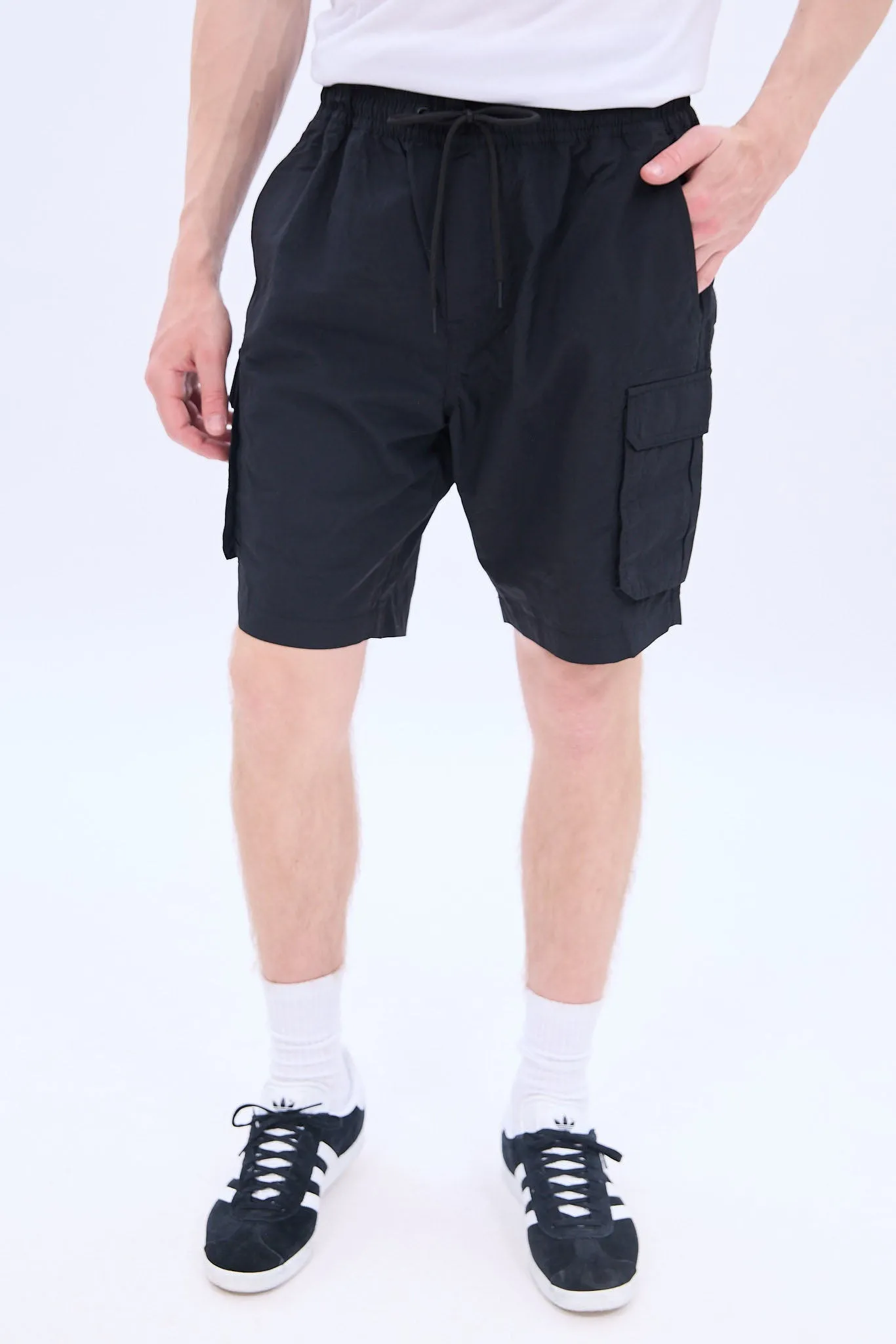 Nylon Cargo Jogger Short