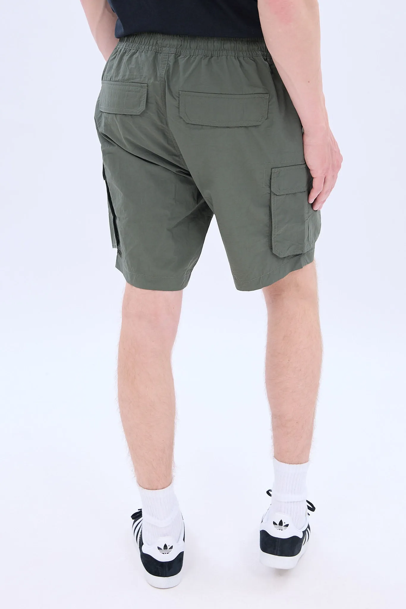 Nylon Cargo Jogger Short