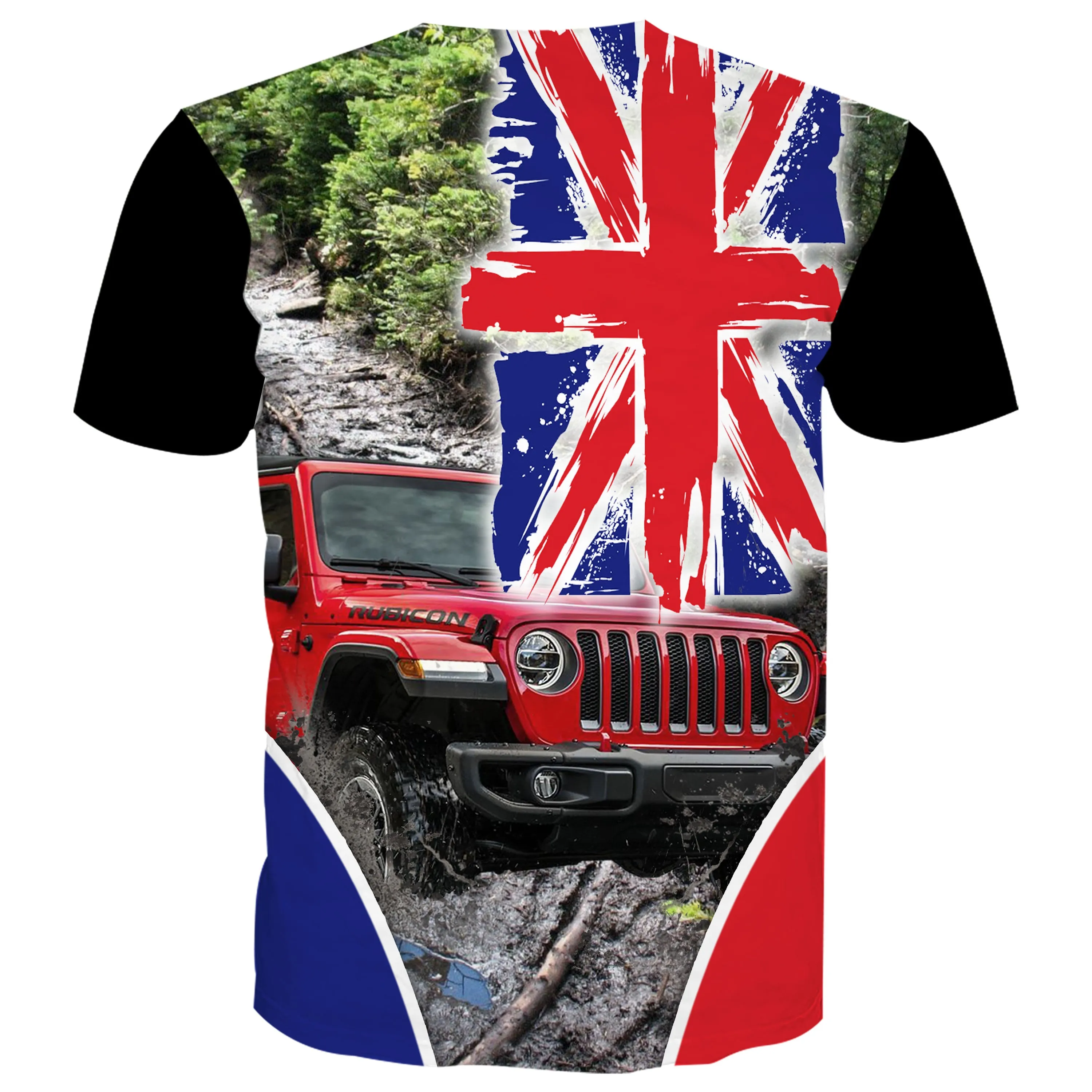 Off Road Jeep UK Flag - T-Shirt