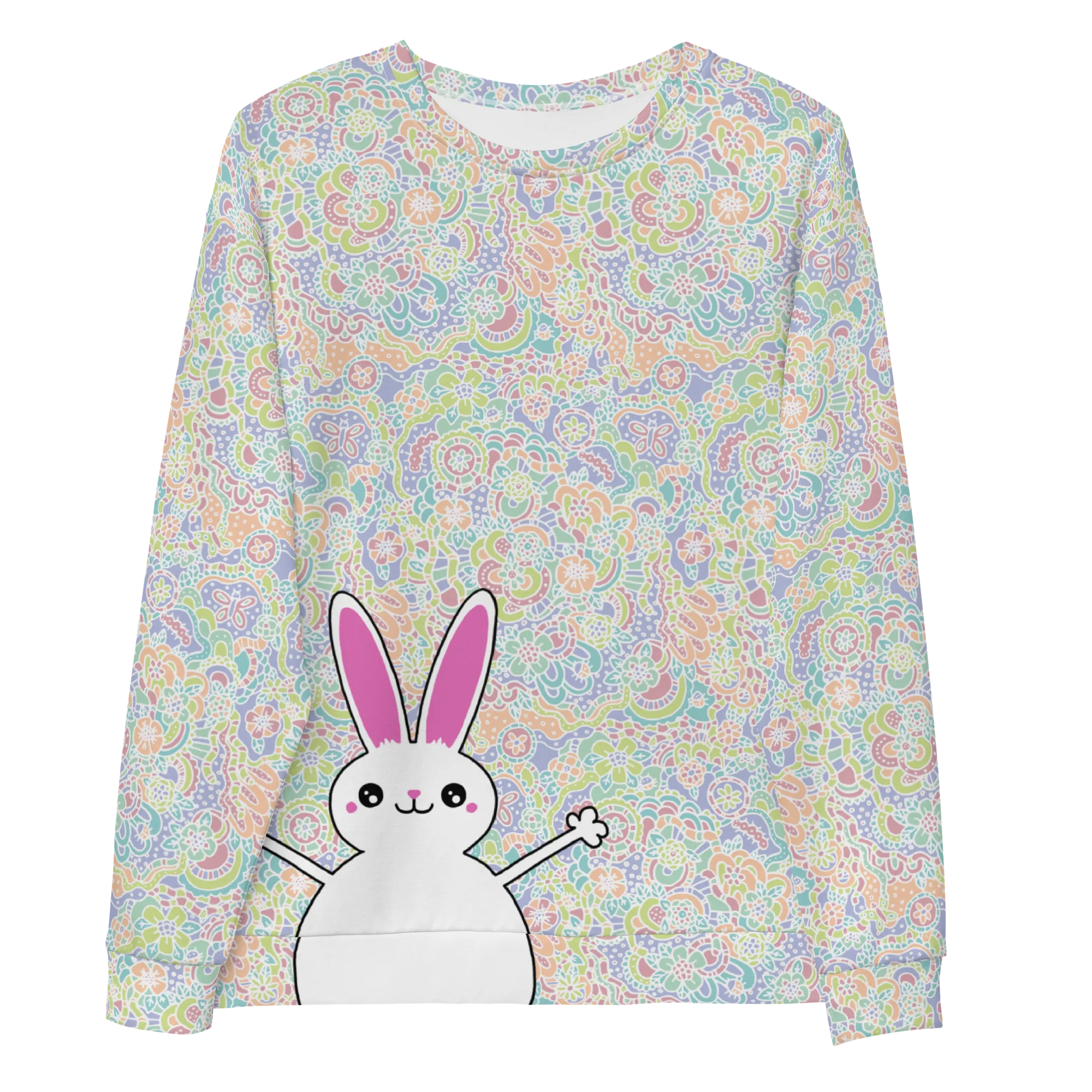 Peeking Bunny Sweatshirt (Adult XS-3XL)