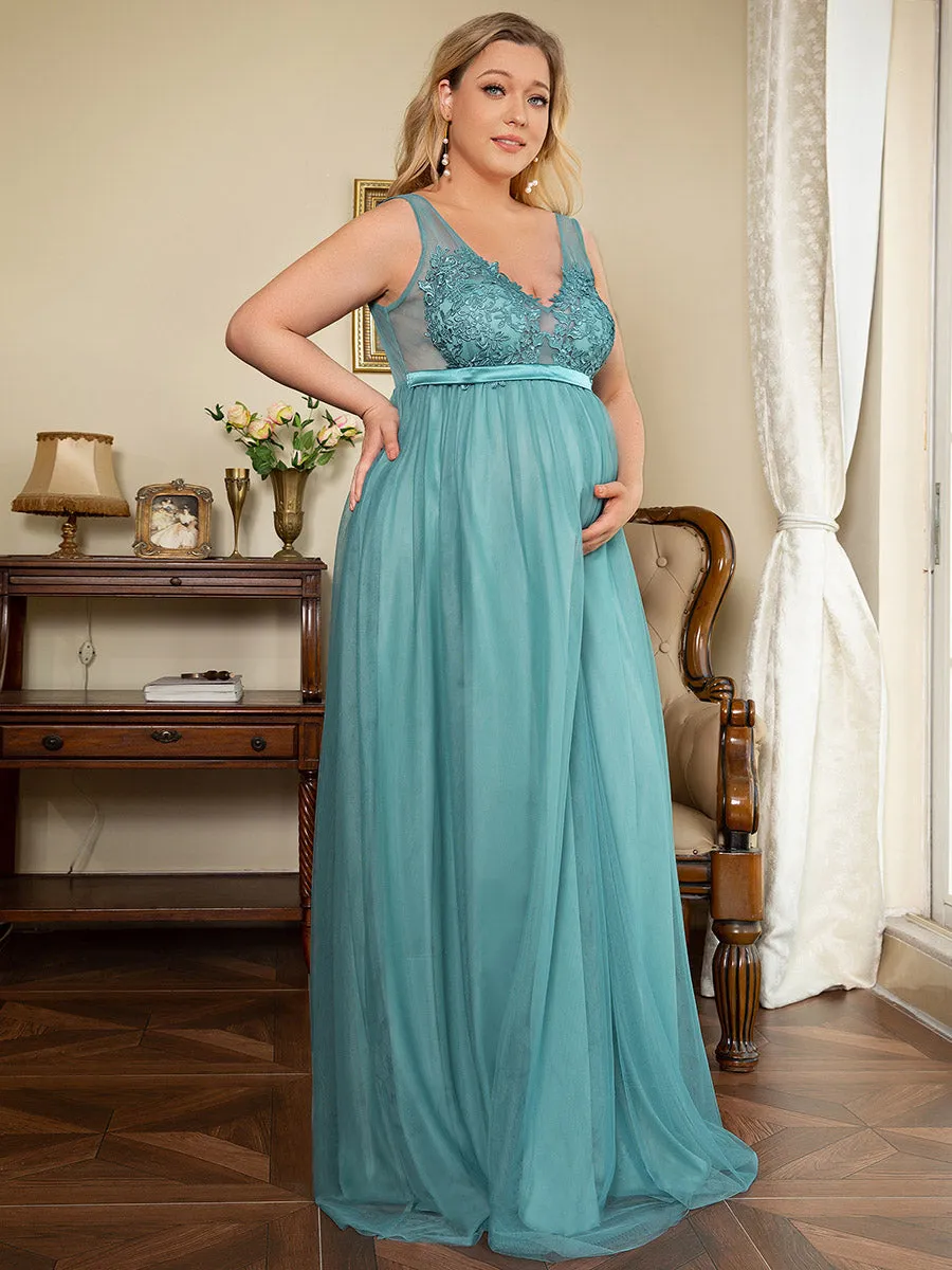 Plus Size Sultry Sleeveless Long Wholesale Maxi Dress for Pregnant Women