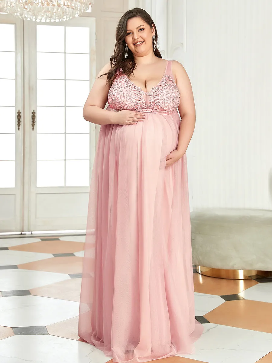 Plus Size Sultry Sleeveless Long Wholesale Maxi Dress for Pregnant Women