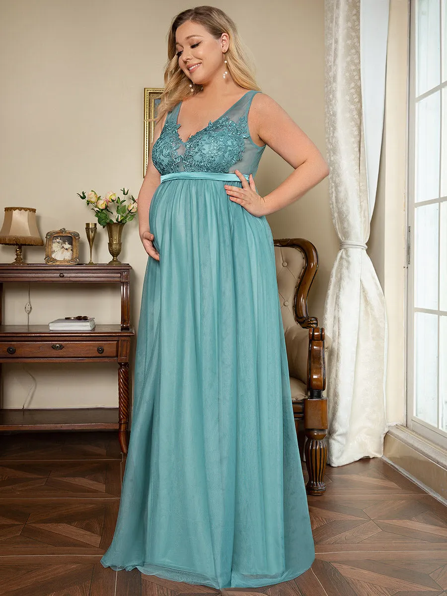 Plus Size Sultry Sleeveless Long Wholesale Maxi Dress for Pregnant Women