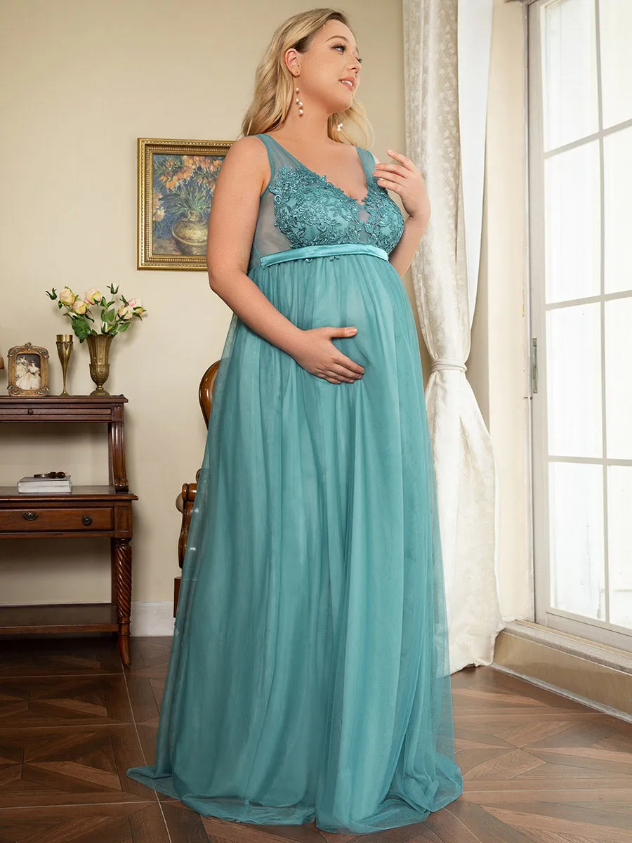 Plus Size Sultry Sleeveless Long Wholesale Maxi Dress for Pregnant Women