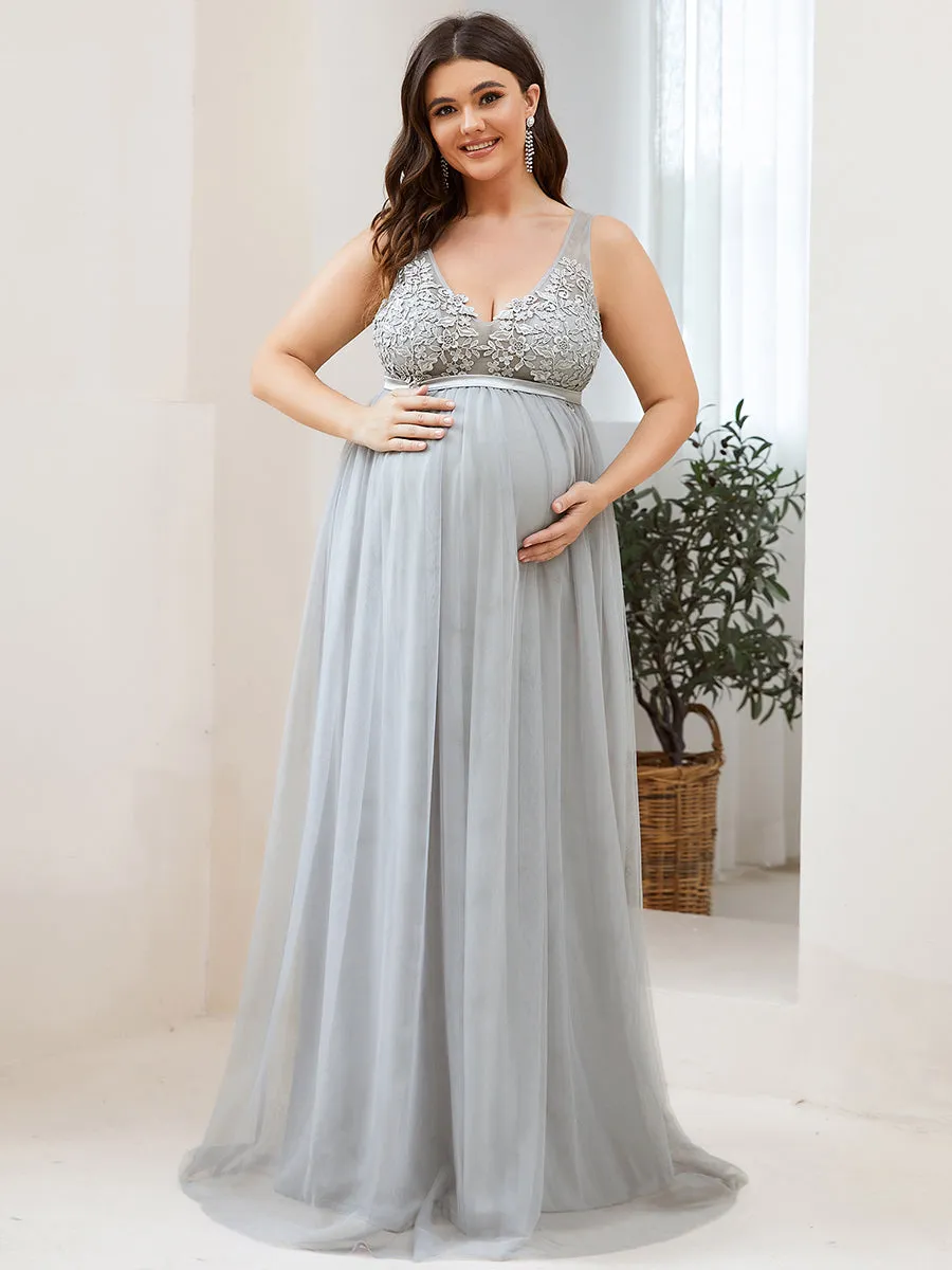 Plus Size Sultry Sleeveless Long Wholesale Maxi Dress for Pregnant Women