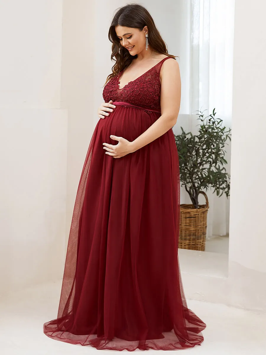 Plus Size Sultry Sleeveless Long Wholesale Maxi Dress for Pregnant Women