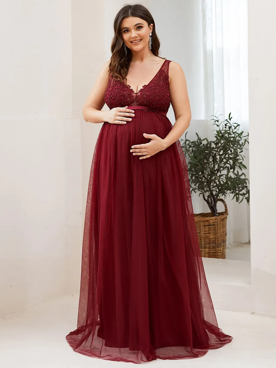 Plus Size Sultry Sleeveless Long Wholesale Maxi Dress for Pregnant Women