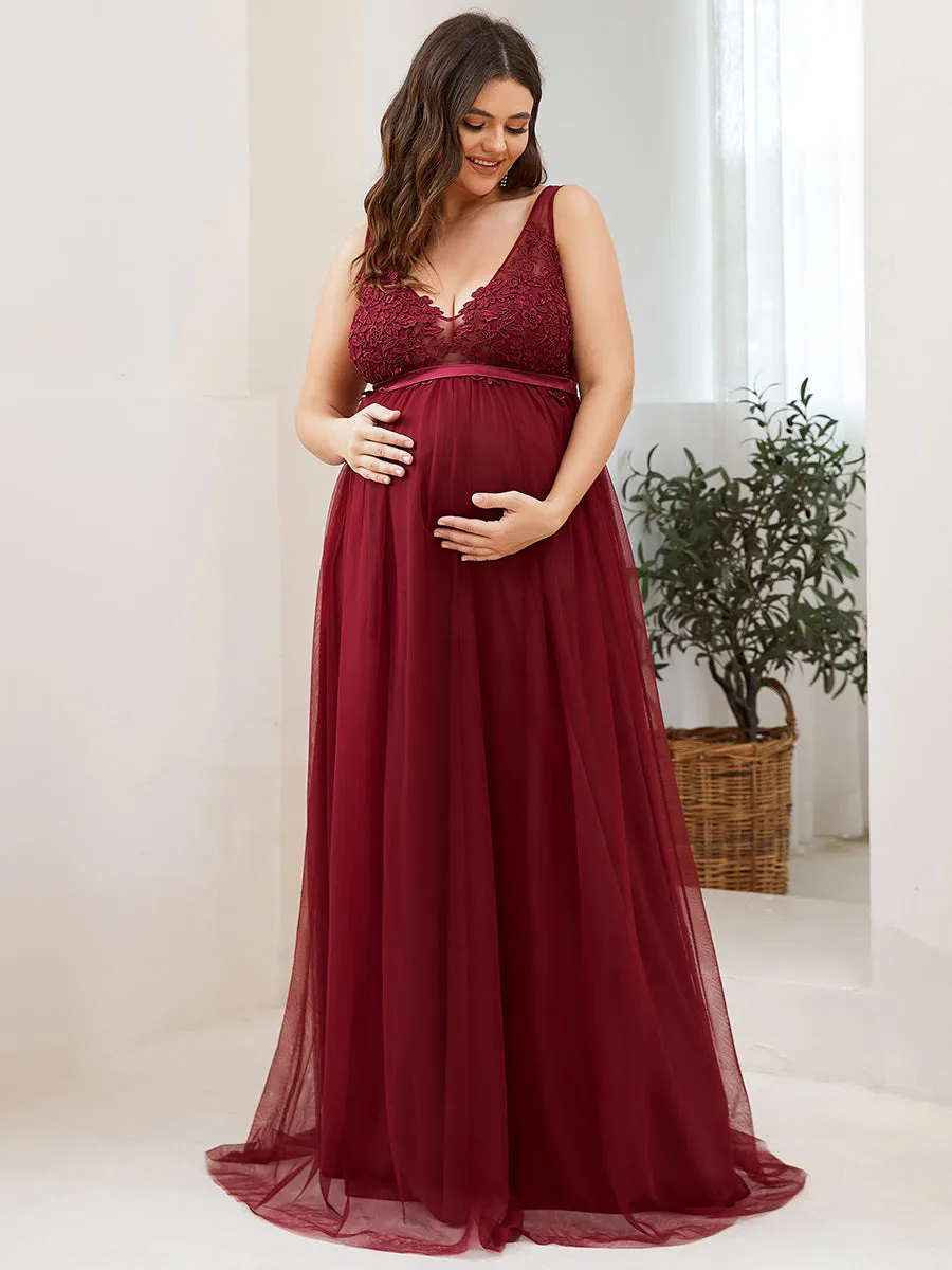 Plus Size Sultry Sleeveless Long Wholesale Maxi Dress for Pregnant Women