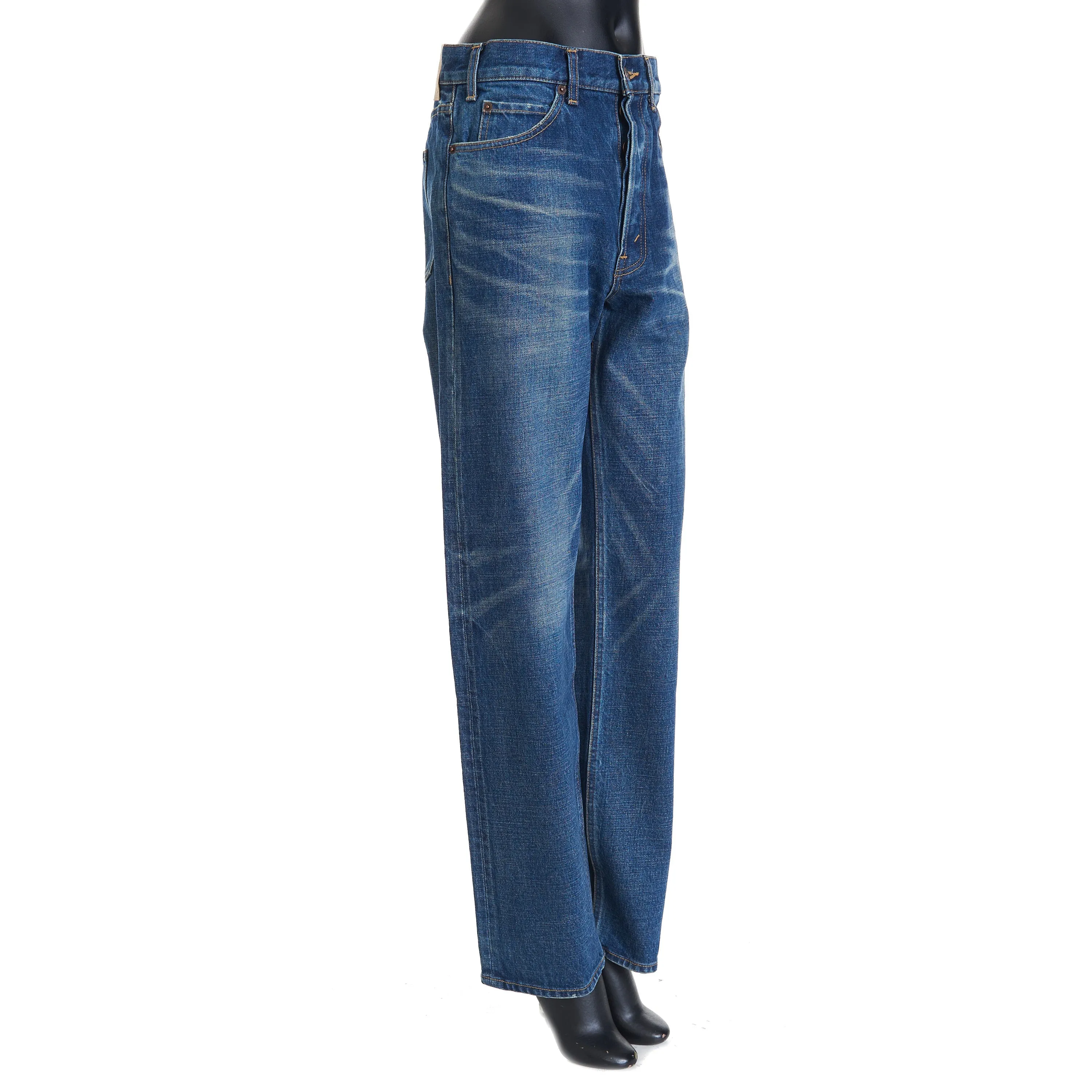 Polly Jeans In Dark Union Wash Blue Denim