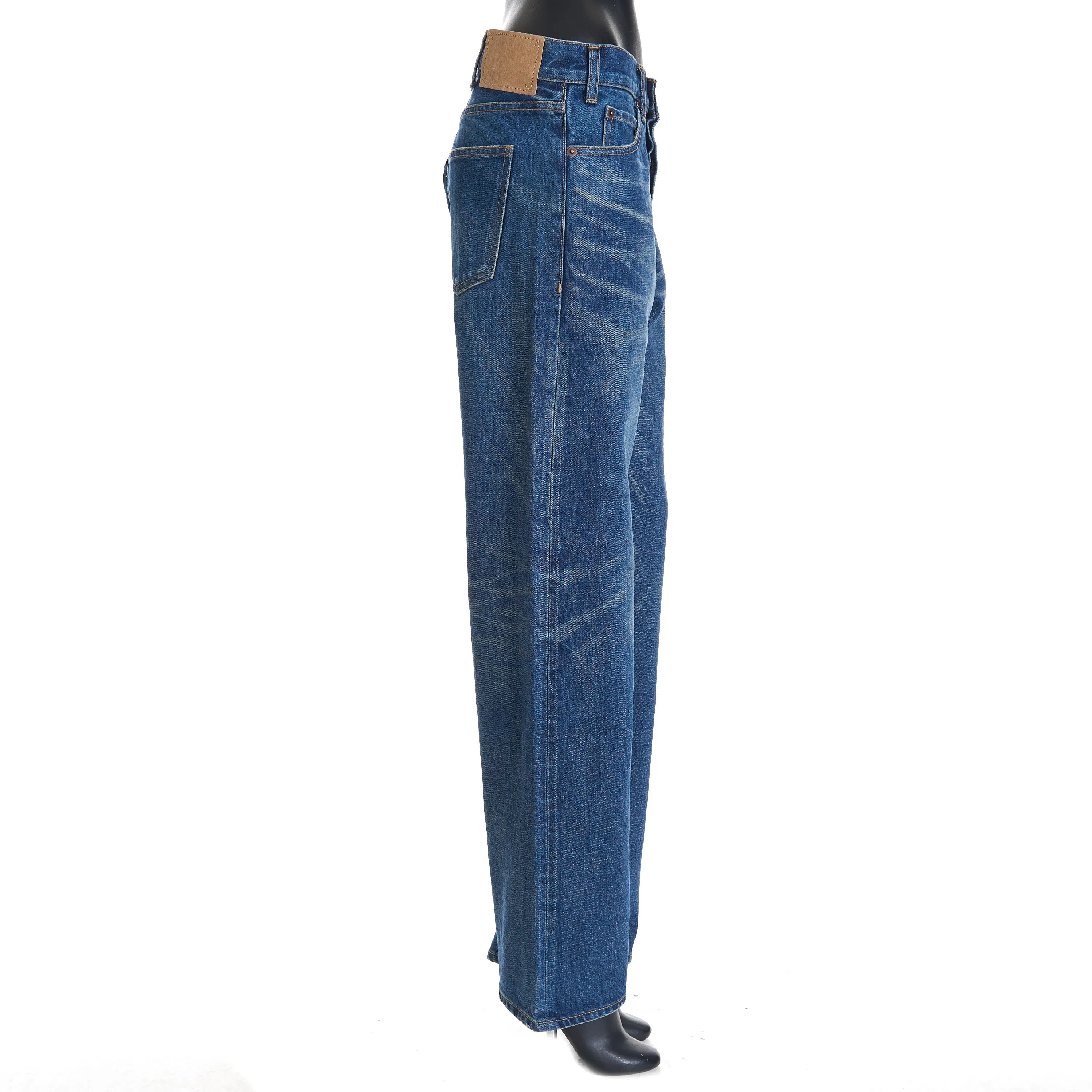 Polly Jeans In Dark Union Wash Blue Denim