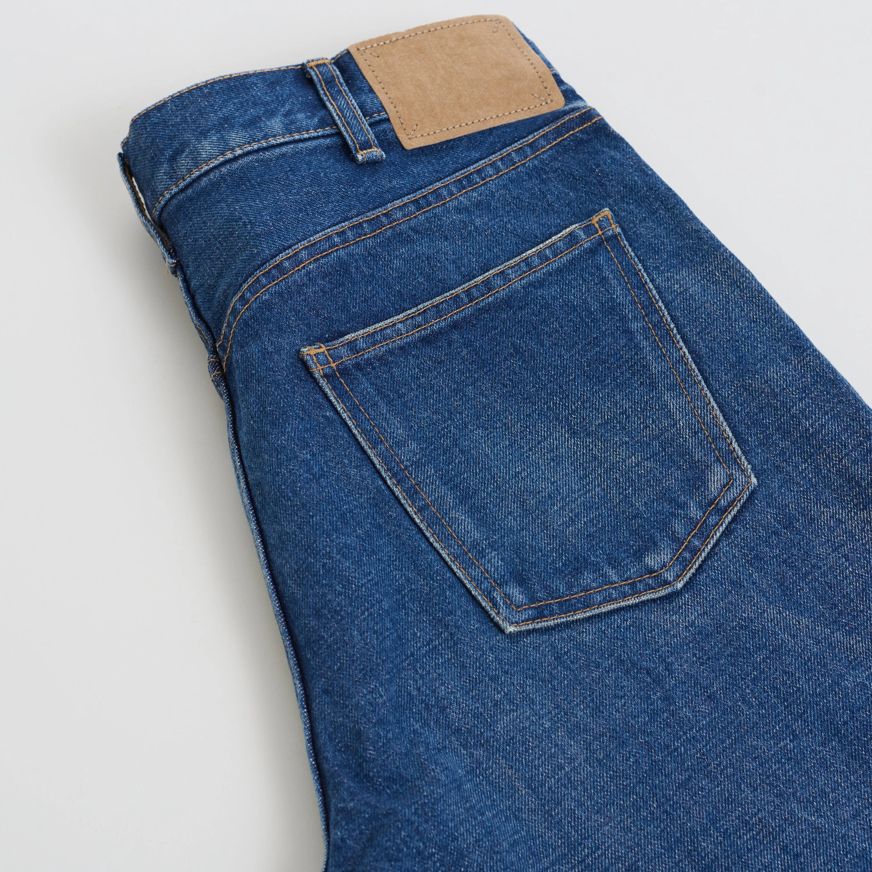 Polly Jeans In Dark Union Wash Blue Denim