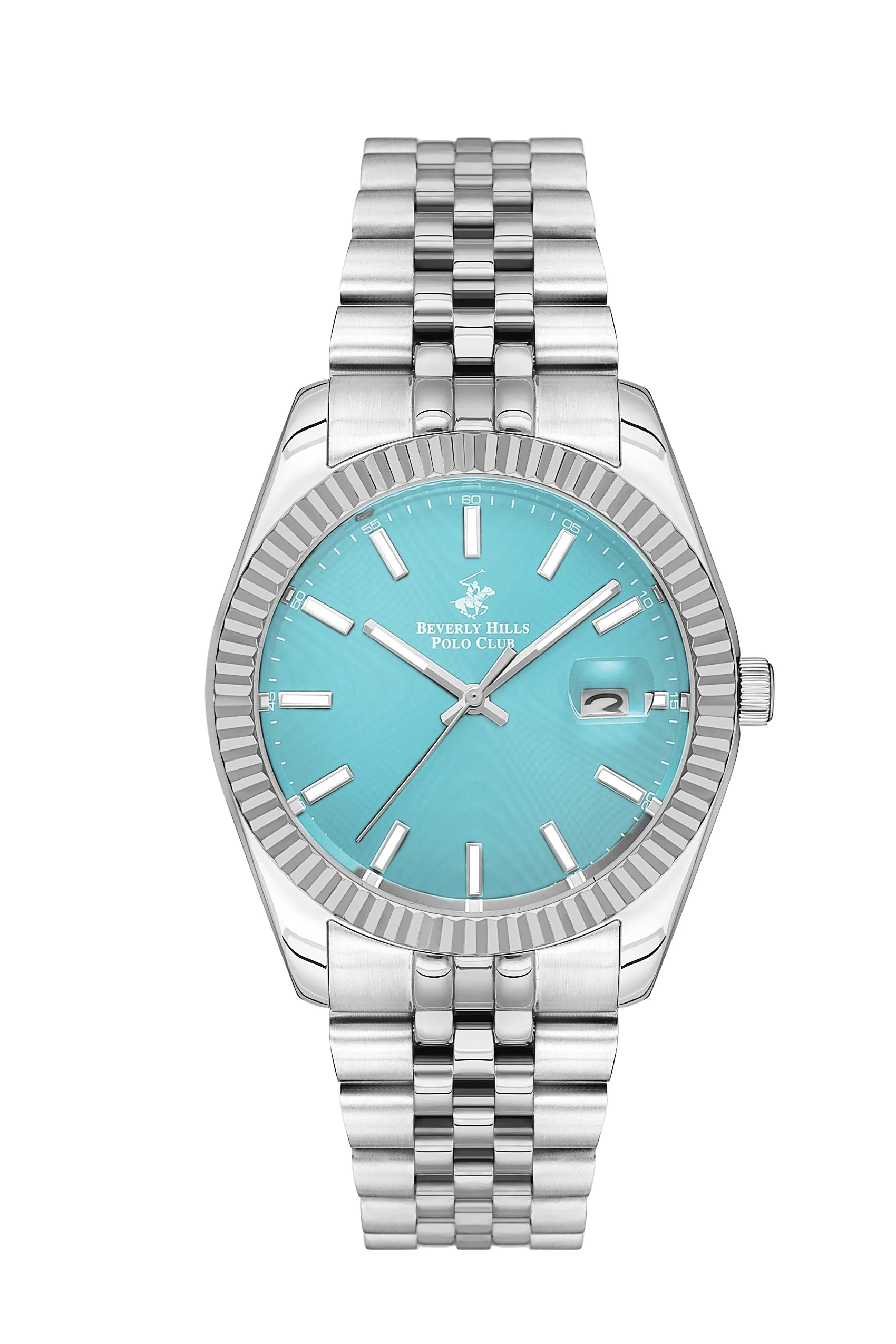 Polo - BP3018X.300 Gents 3 Hands - Date Light Blue Dial Ceramic Sapphire Coated Glass