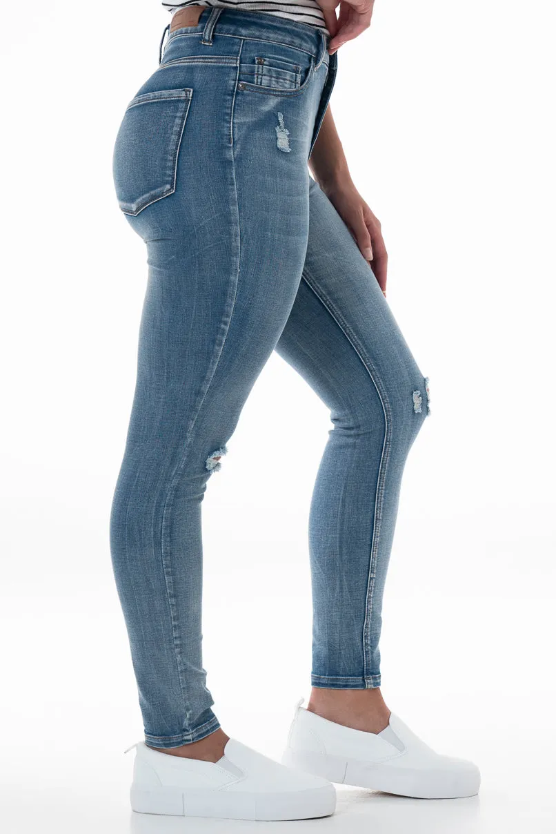 Rf05 Hi Rise Skinny Jeans _ 148260 _ Mid Wash